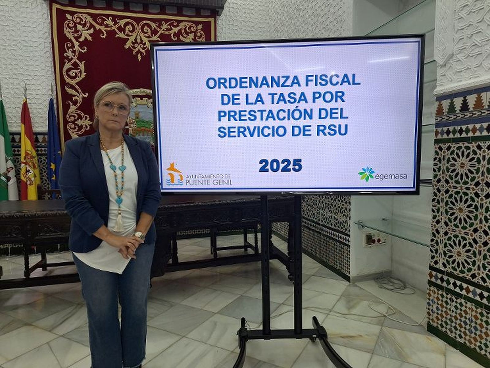 La delegada de Hacienda de Puente Genil, Tatiana Pozo.