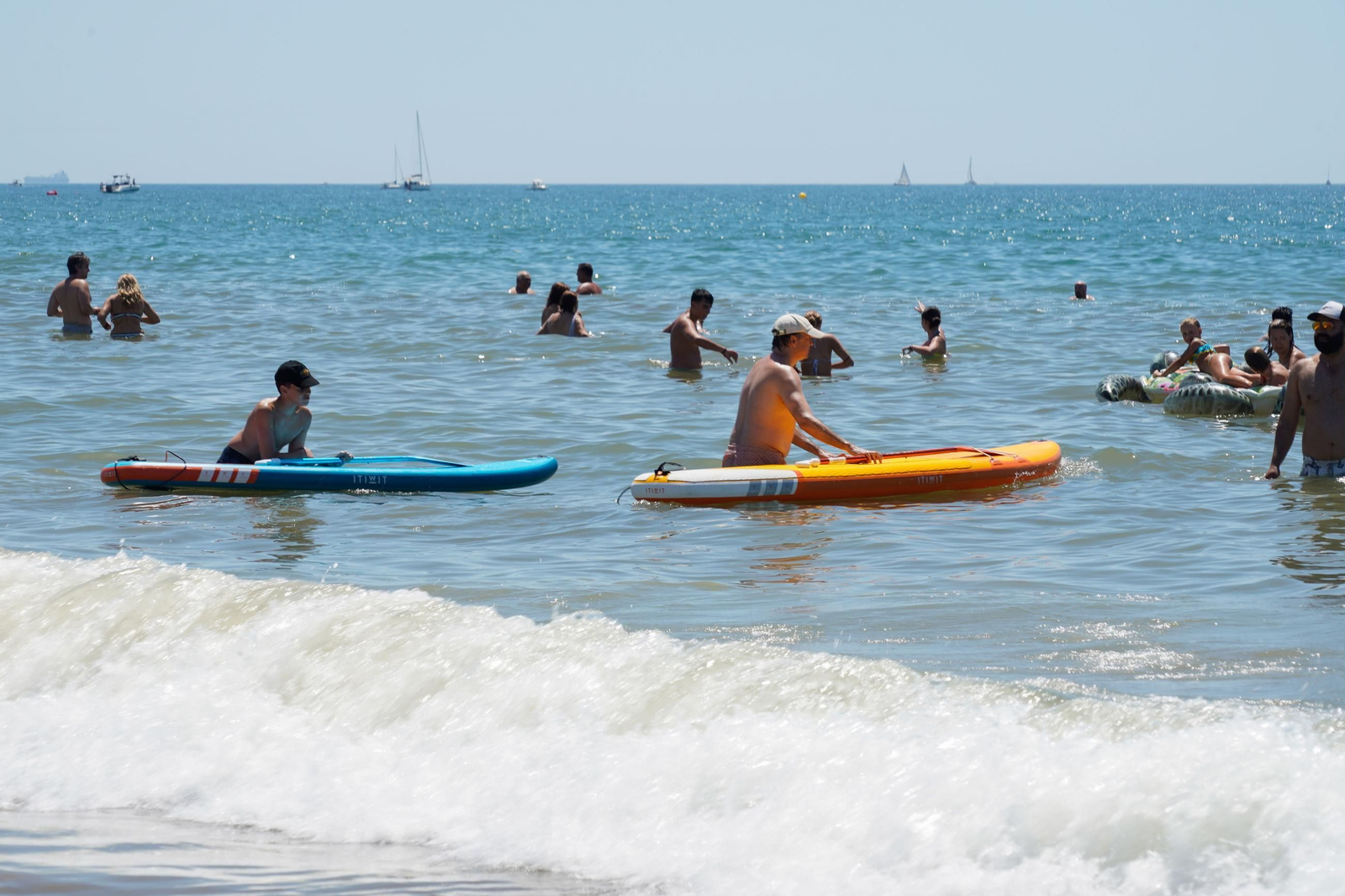 Imágenes de las playas de Huelva el sábado 17 de agosto