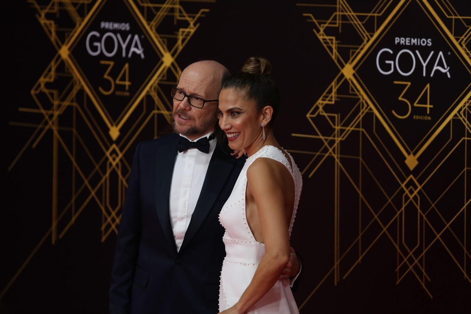 Santiago Segura y Toni Acosta en la alfombra roja de los Goya en Málaga.
