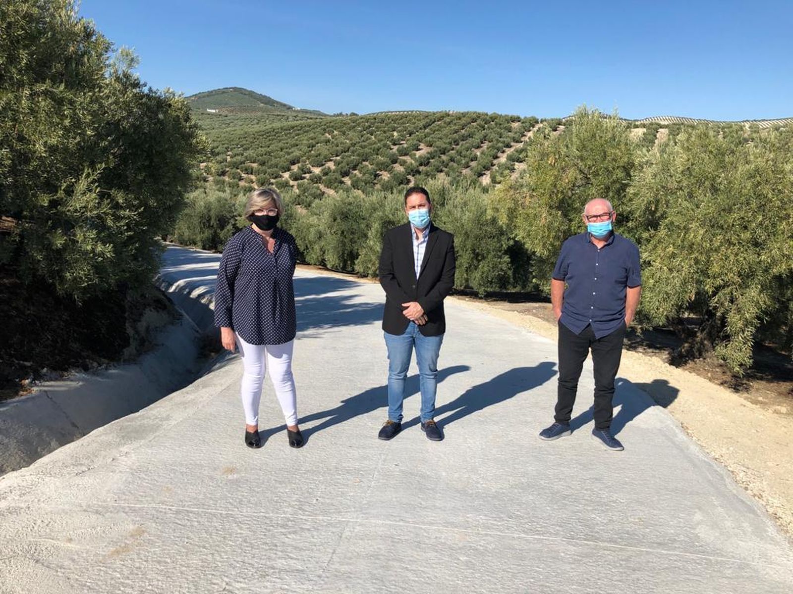 Recepción de las obras de mejora del camino De la Haza de la Encina