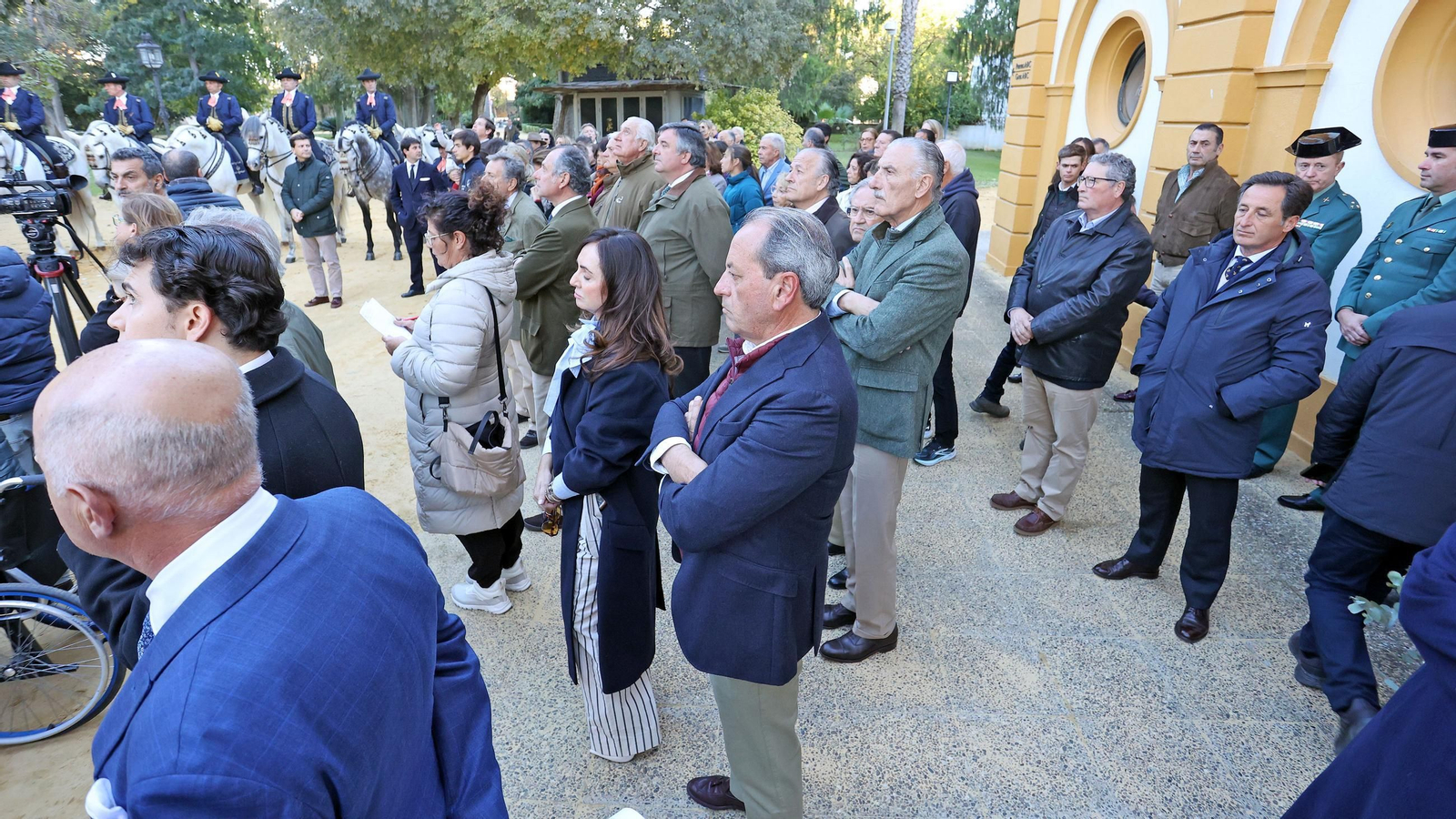 Inauguración del monumento dedicado a Álvaro Domecq en la Real Escuela