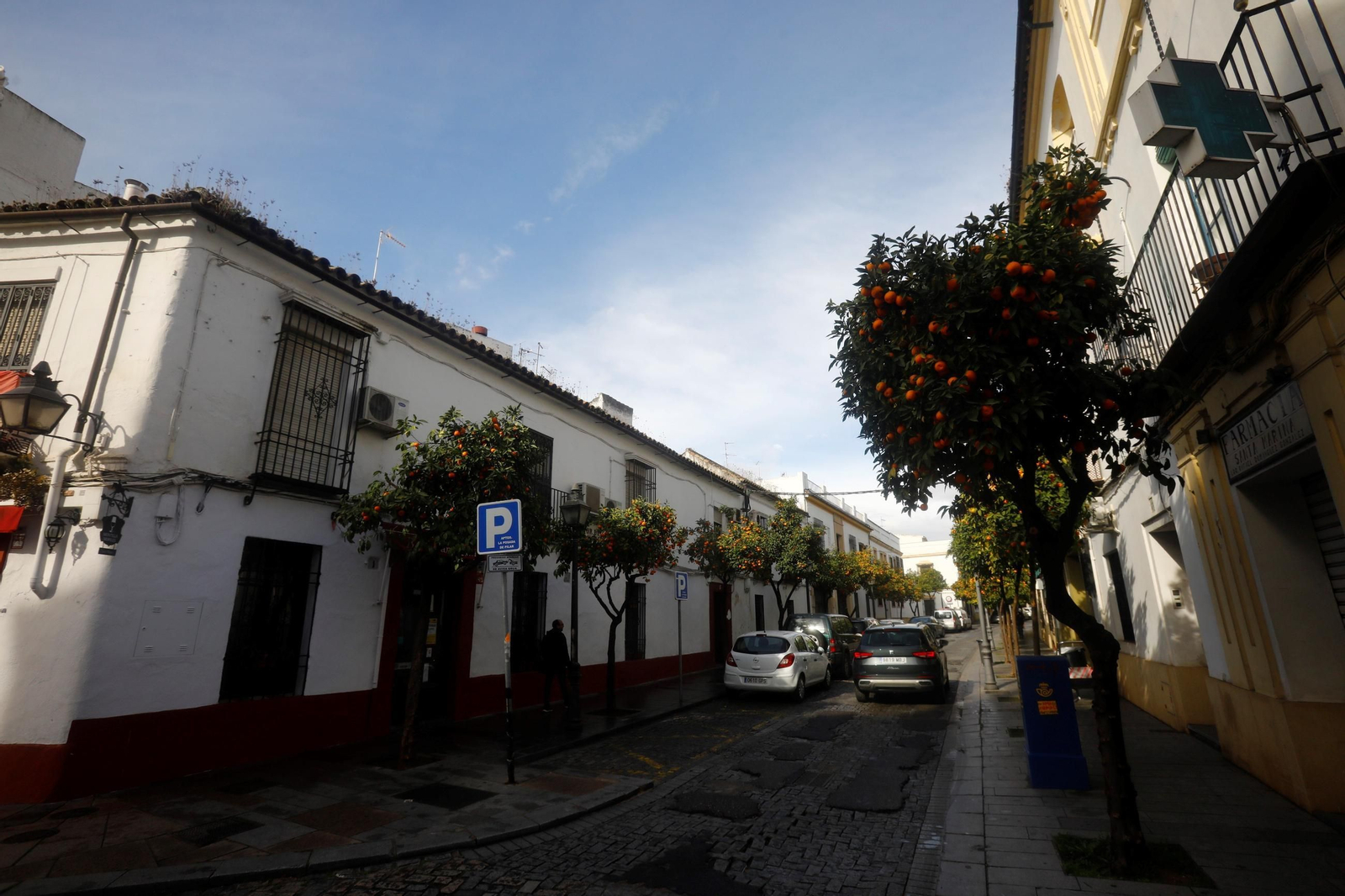 Un paseo en imágenes por el barrio de Santa Marina en pleno invierno