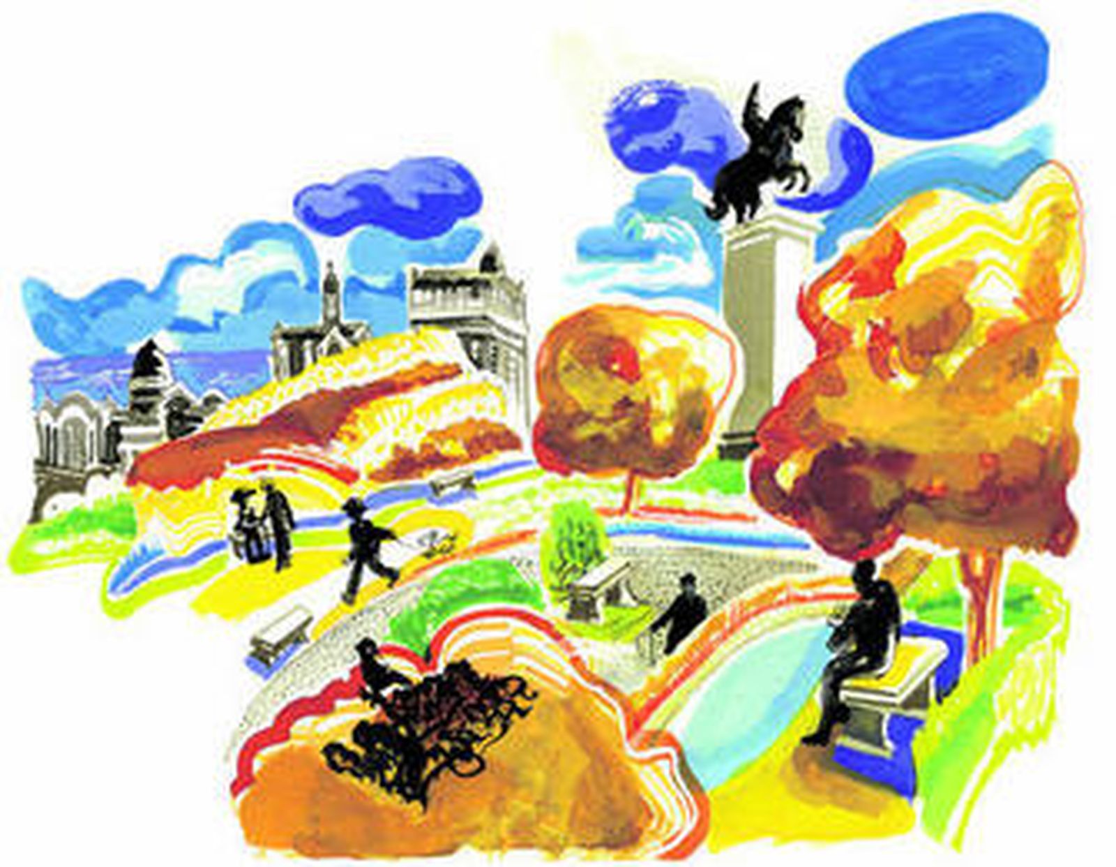 Borges va en busca del atardecer