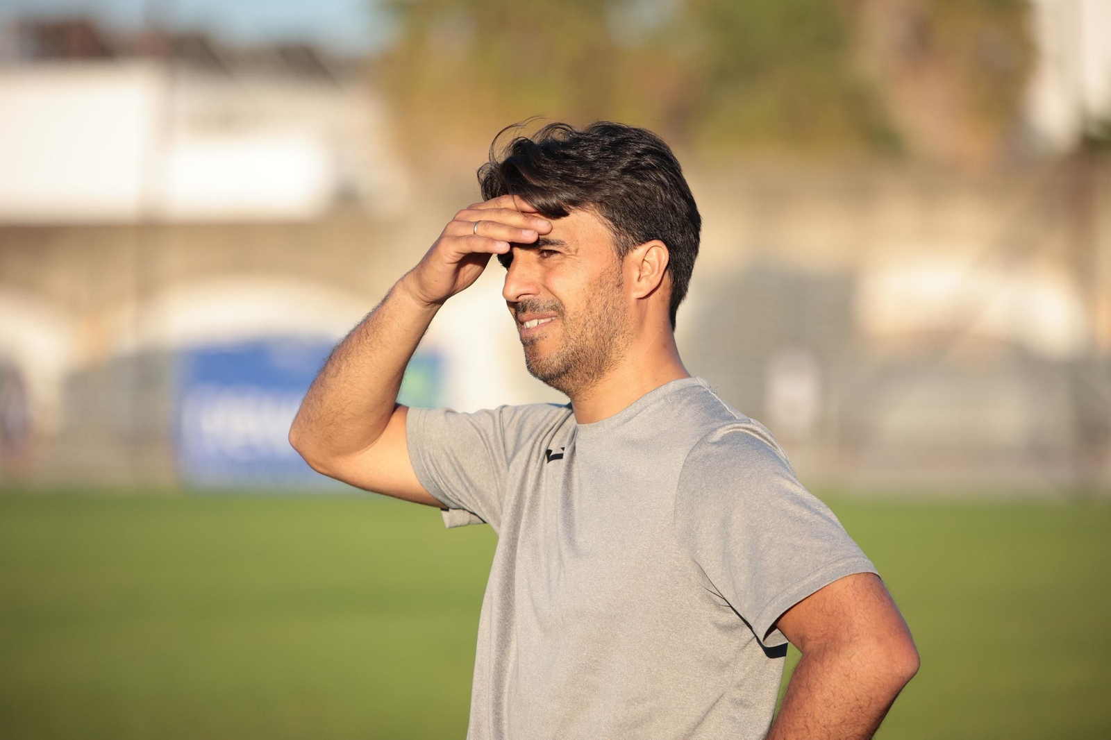 José Manuel Mena, entrenador del Jerez Industrial.