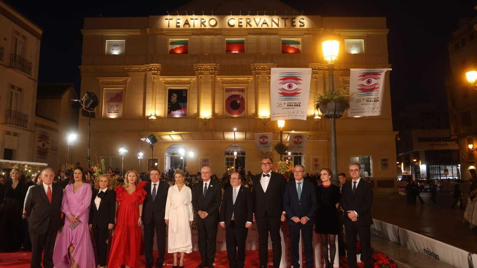 Los representantes políticos más señalados que acudieron a la gala, entre los que se encuentran los ministros de Cultura, Trabajo y Agricultura.