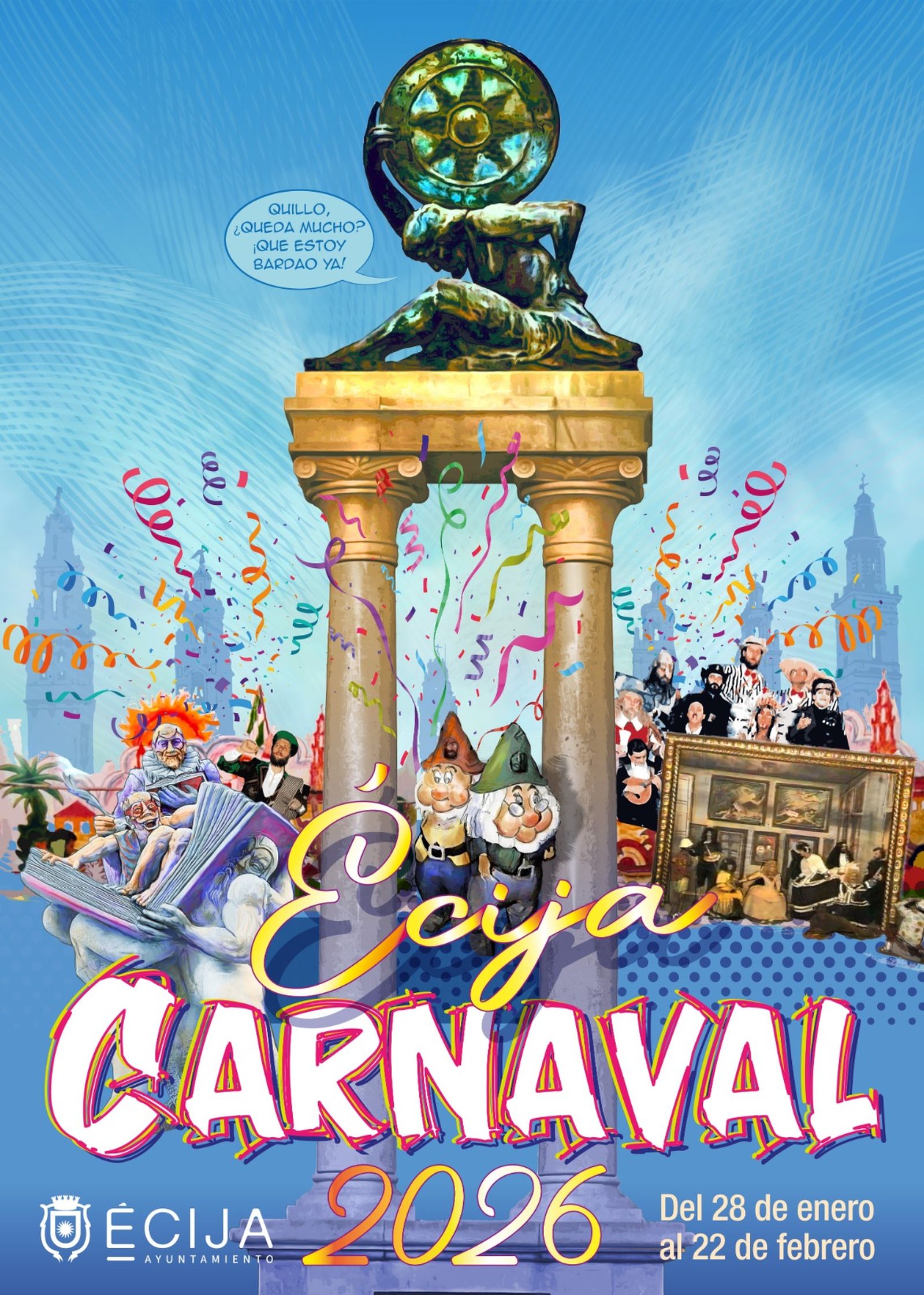Cartel oficial del Carnaval de Écija 2026.