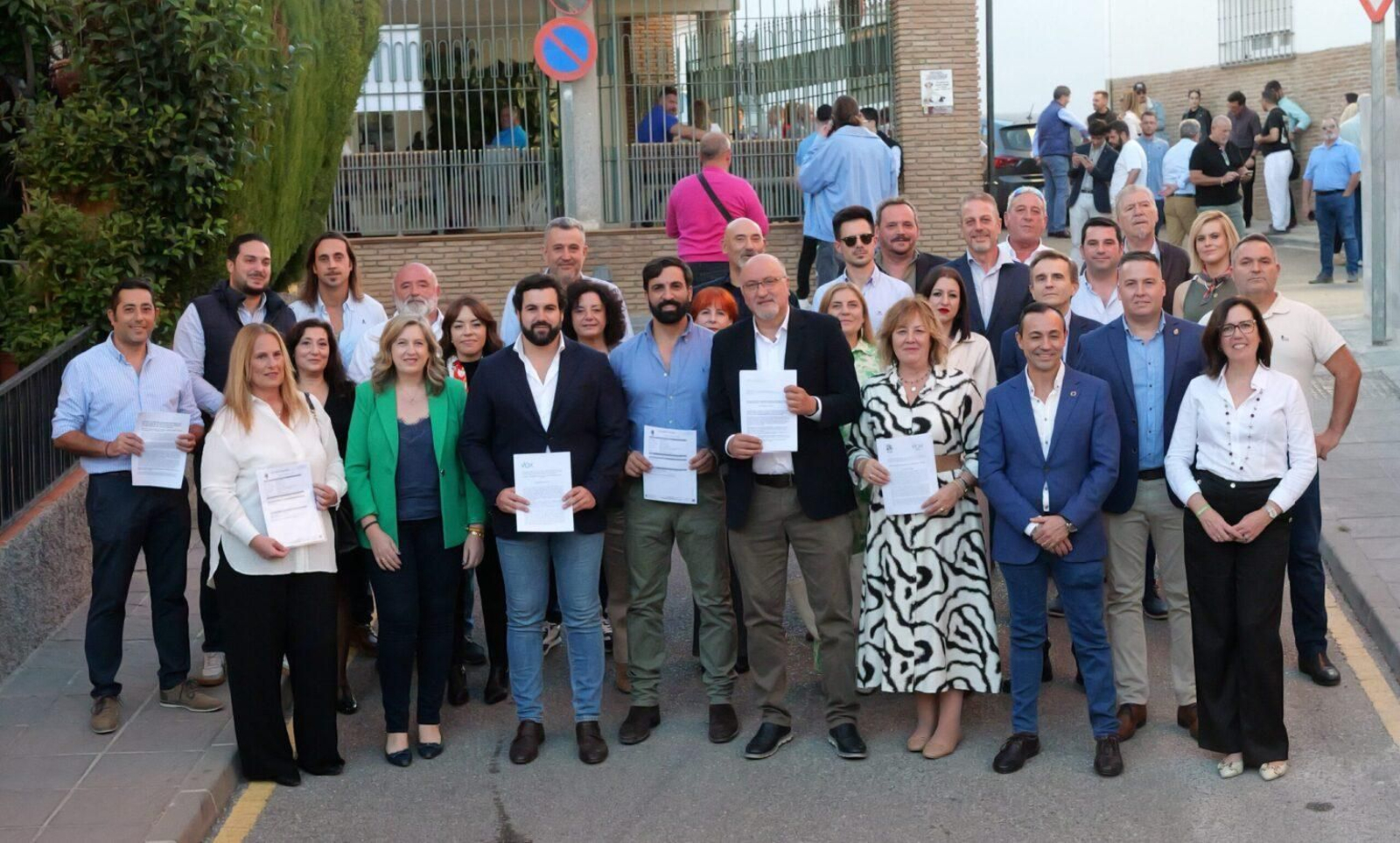 Representantes de Vox en la provincia de Granada.