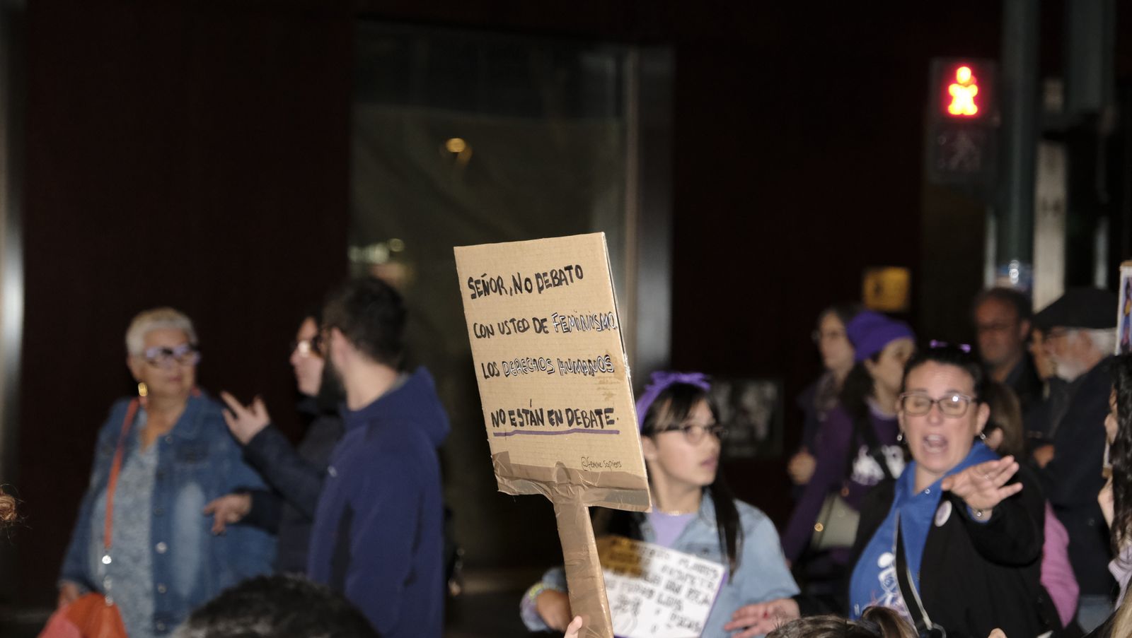Imágenes de las manifestaciones por el Día de la Mujer en Almería