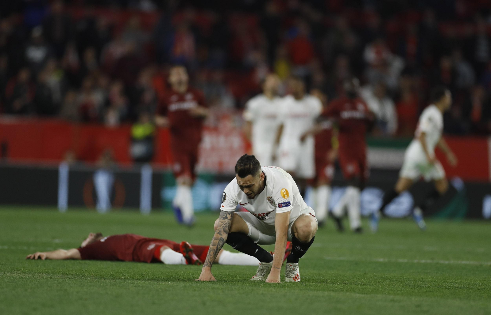 Las imágenes del Sevilla FC- CFR Cluj