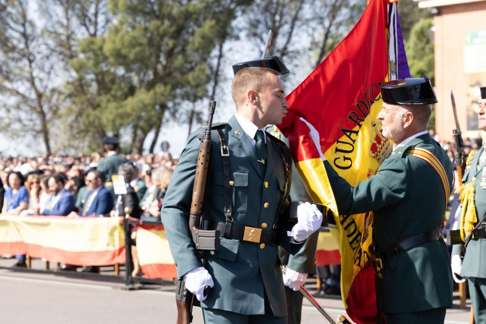 Acto de jura de bandera de la 130ª promoción de guardias civiles de la Academia de Baeza