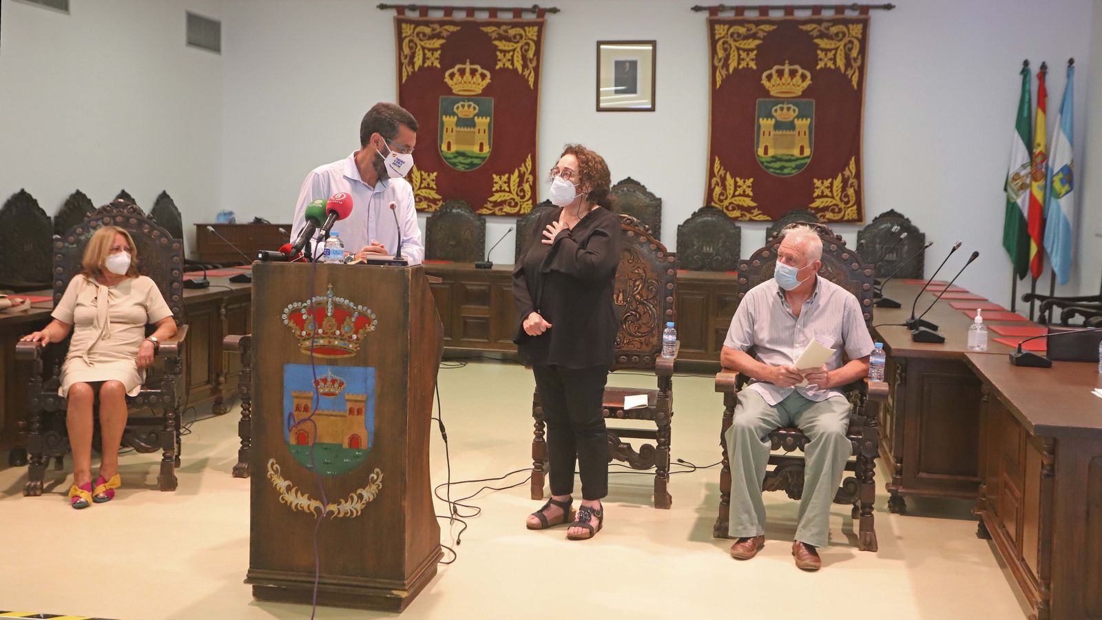 Fotos del reconocimiento a las victimas de bebés robados en La Línea