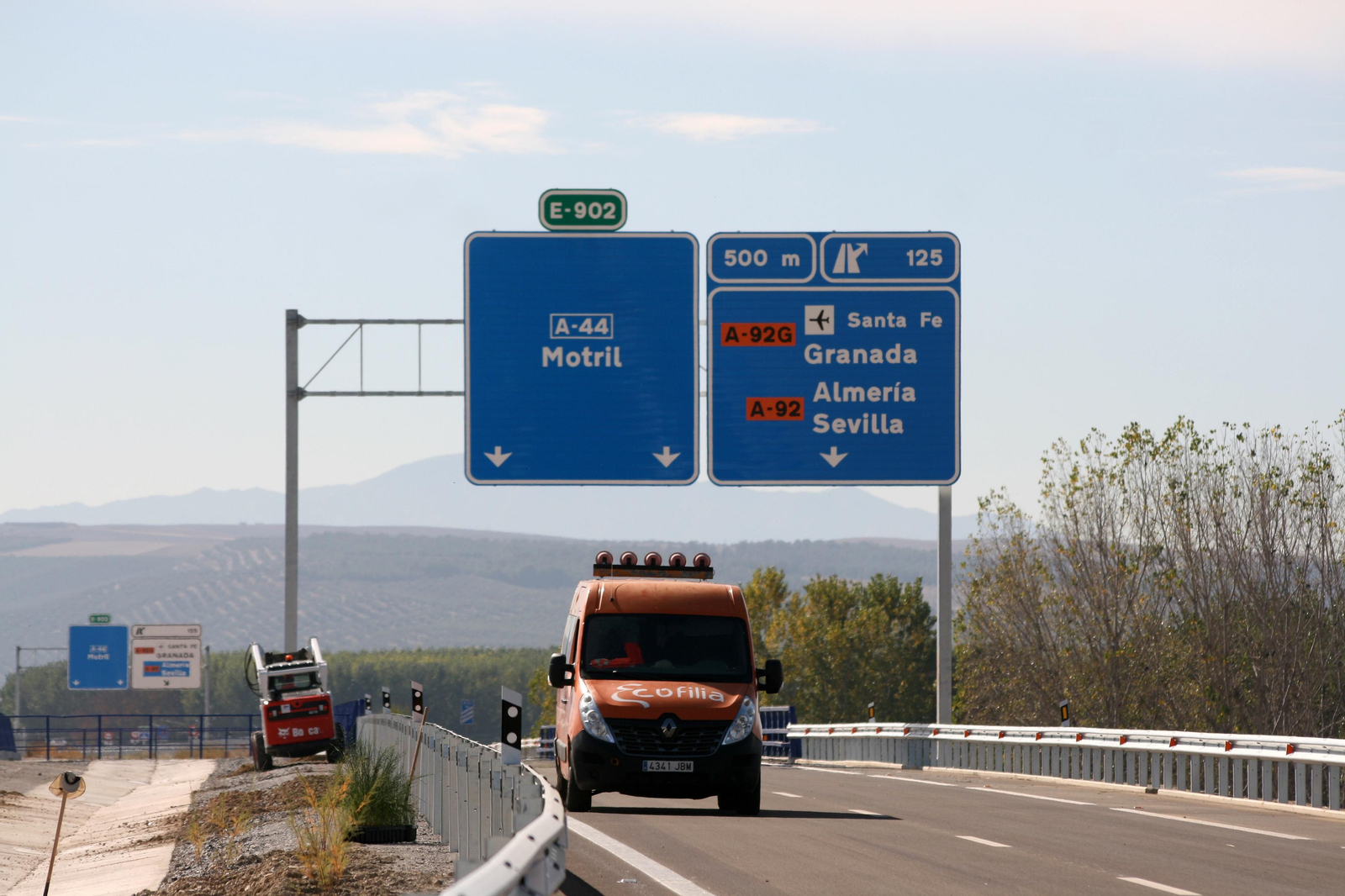 Fotos de la recta final de las obras de la Segunda Circunvalación de Granada