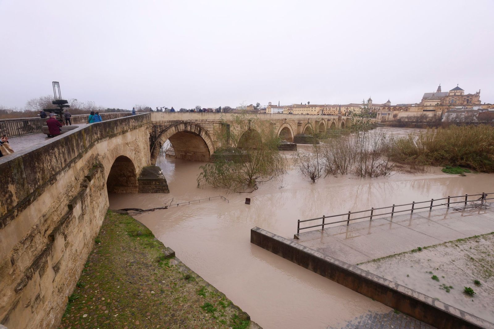 Así pasa el río Guadalquivir este lunes por Córdoba