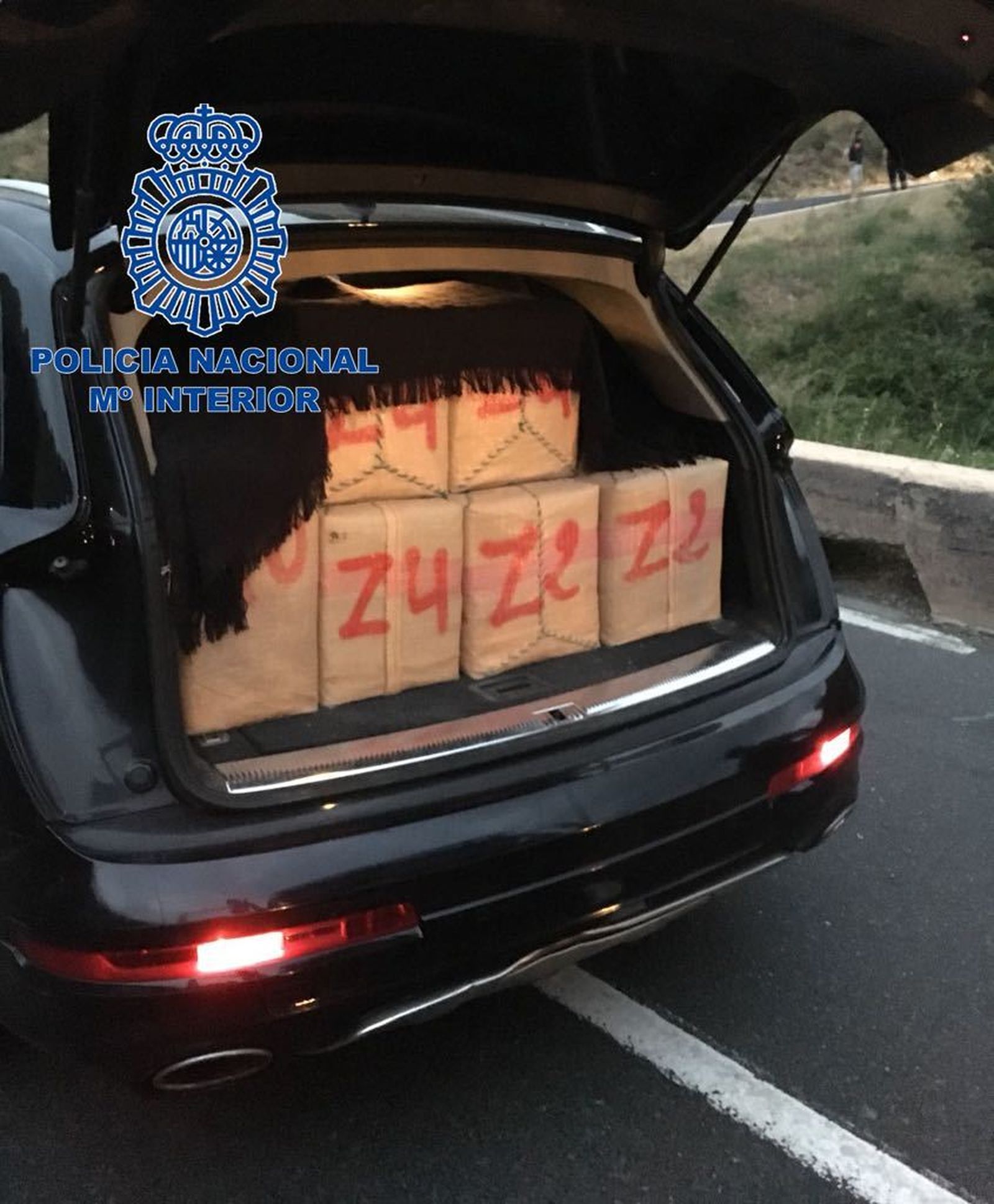 Interceptan vehículos que transportaban hachís desde Málaga hasta con Francia