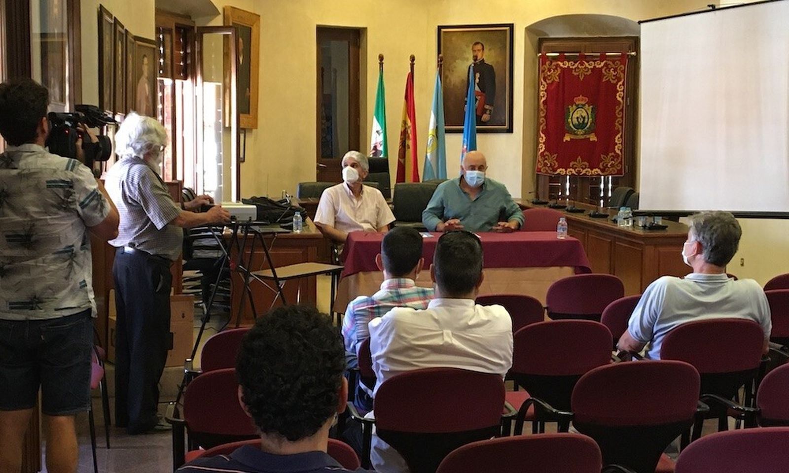 Un momento de la reunión de trabajo.