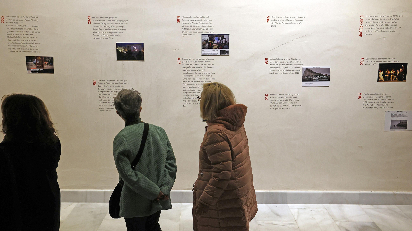 Exposición de Javier Fergo en los Claustro por el Festival de Jerez