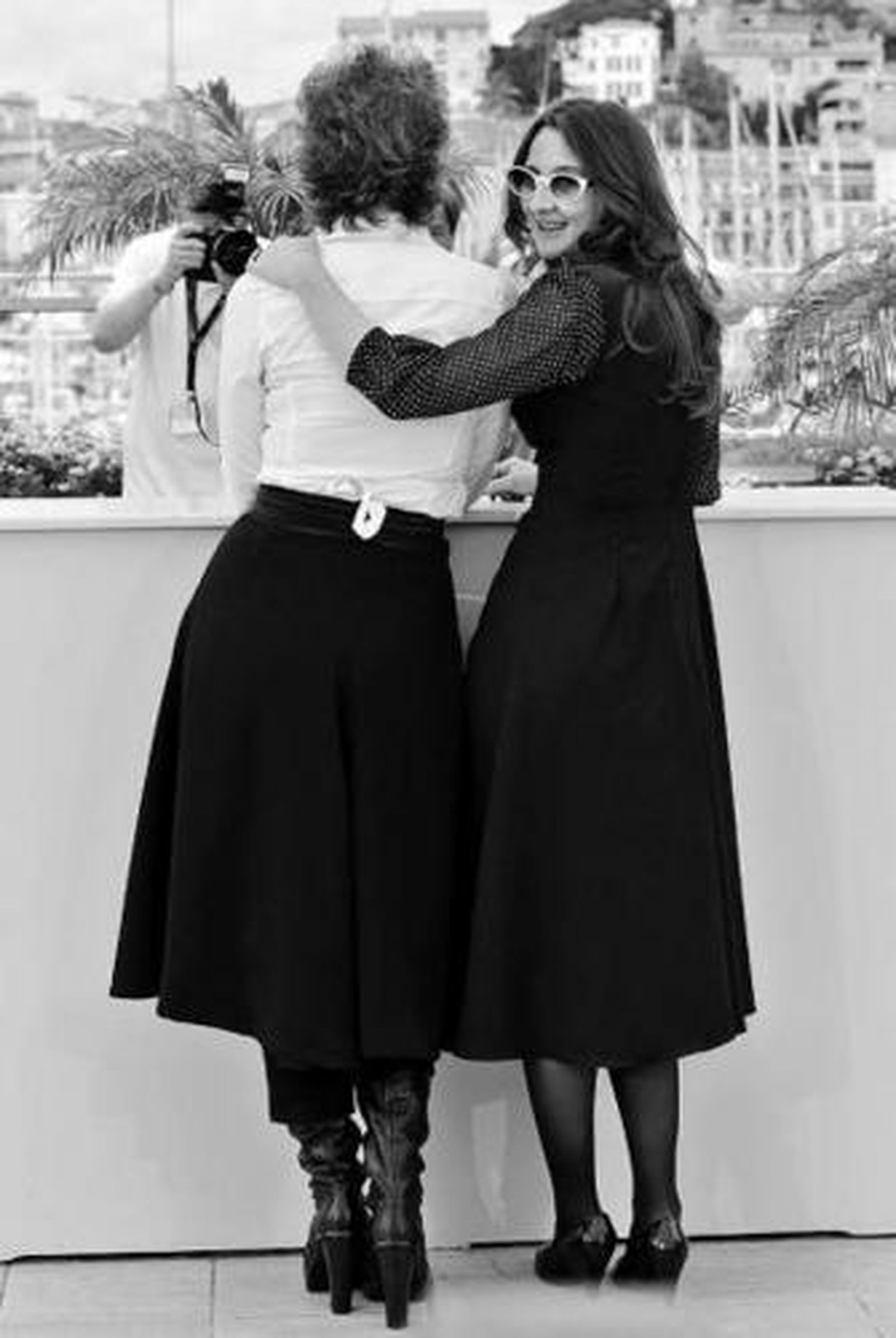 Lucrecia Martel, a la derecha, junto a la actriz María Onetto.