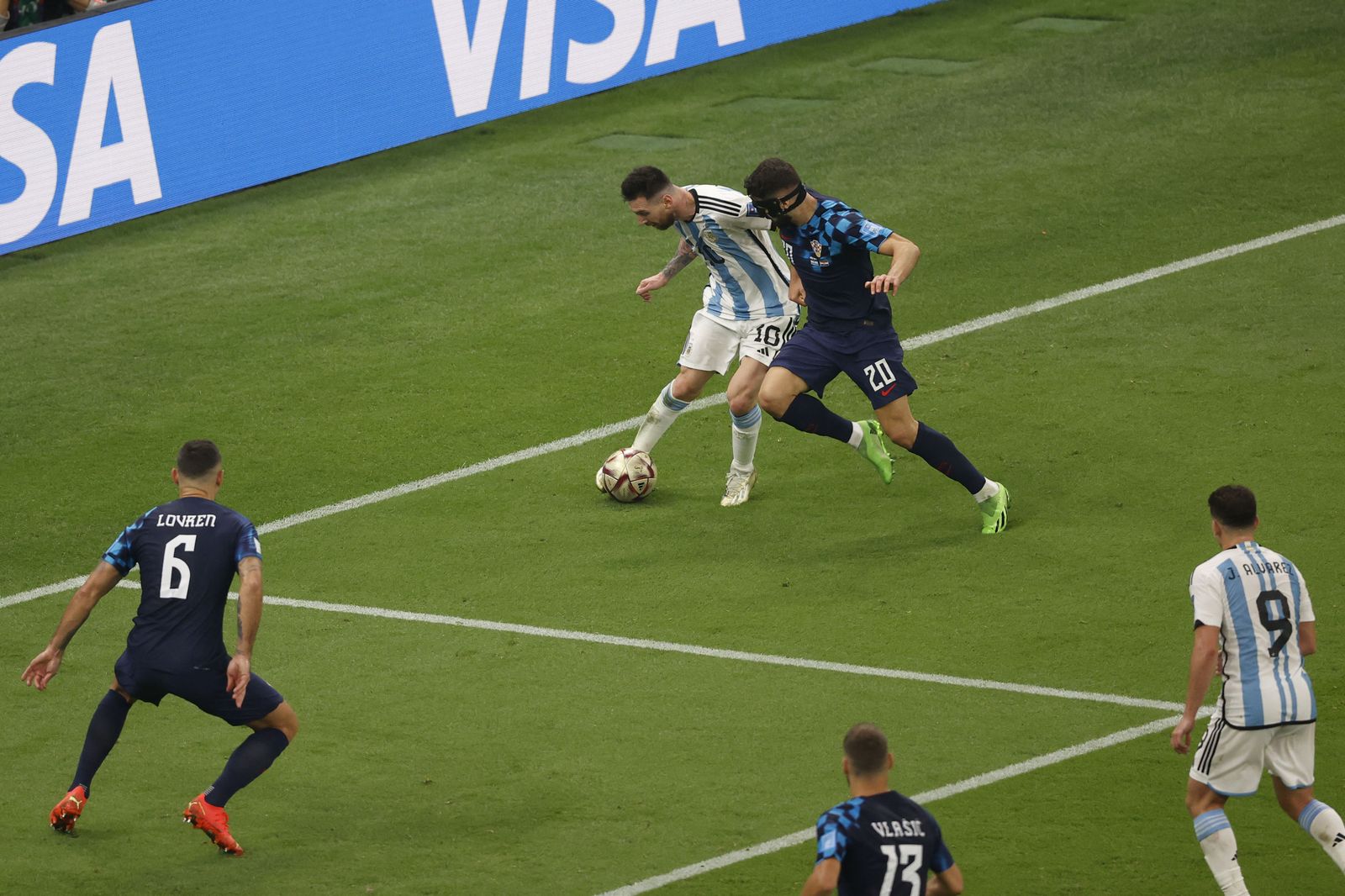 Las fotos de Messi contra Croacia