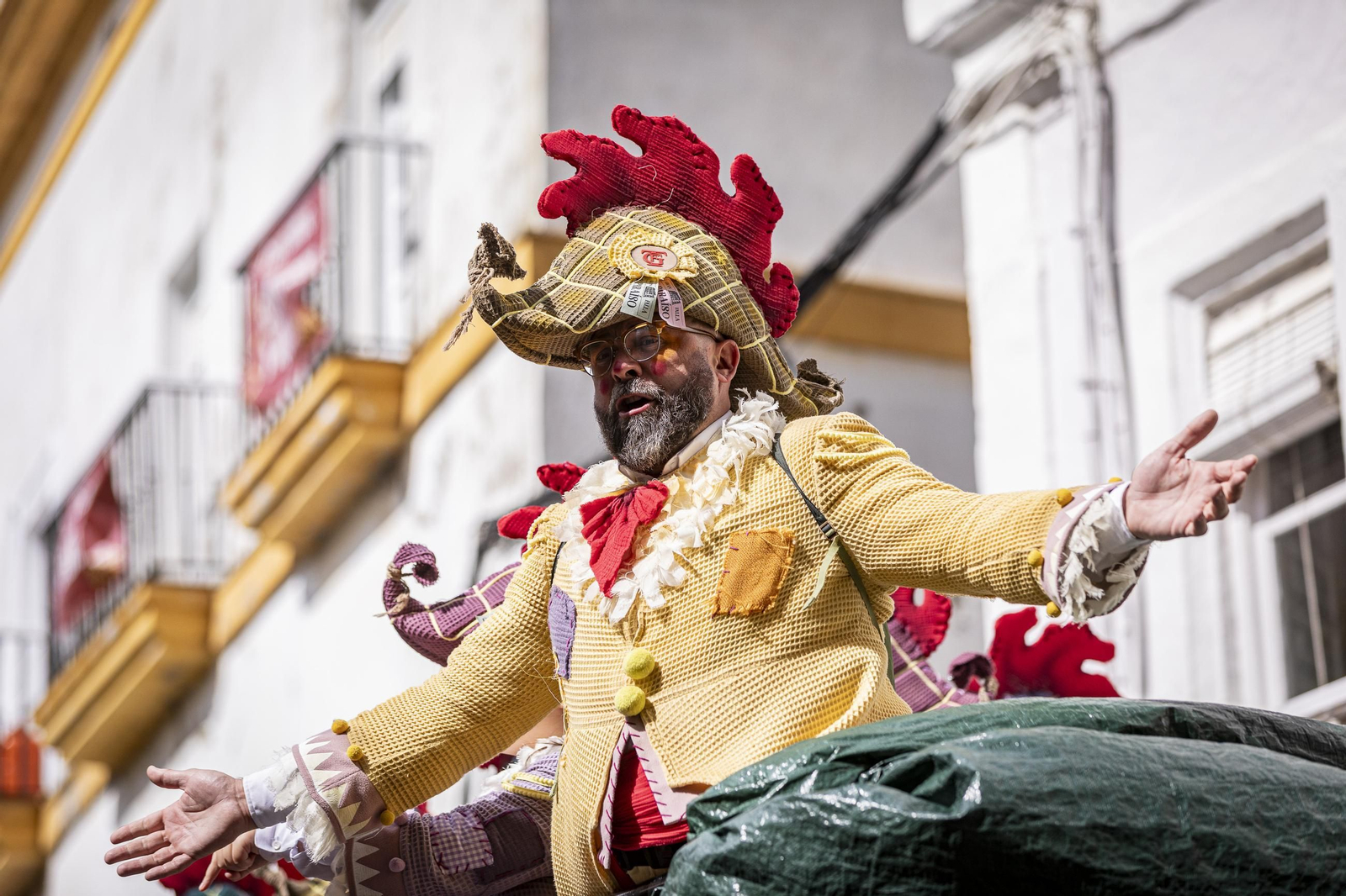 Las imágenes del segundo sábado de Carnaval de Cádiz 2025: Carrusel de coros bajo la lluvia