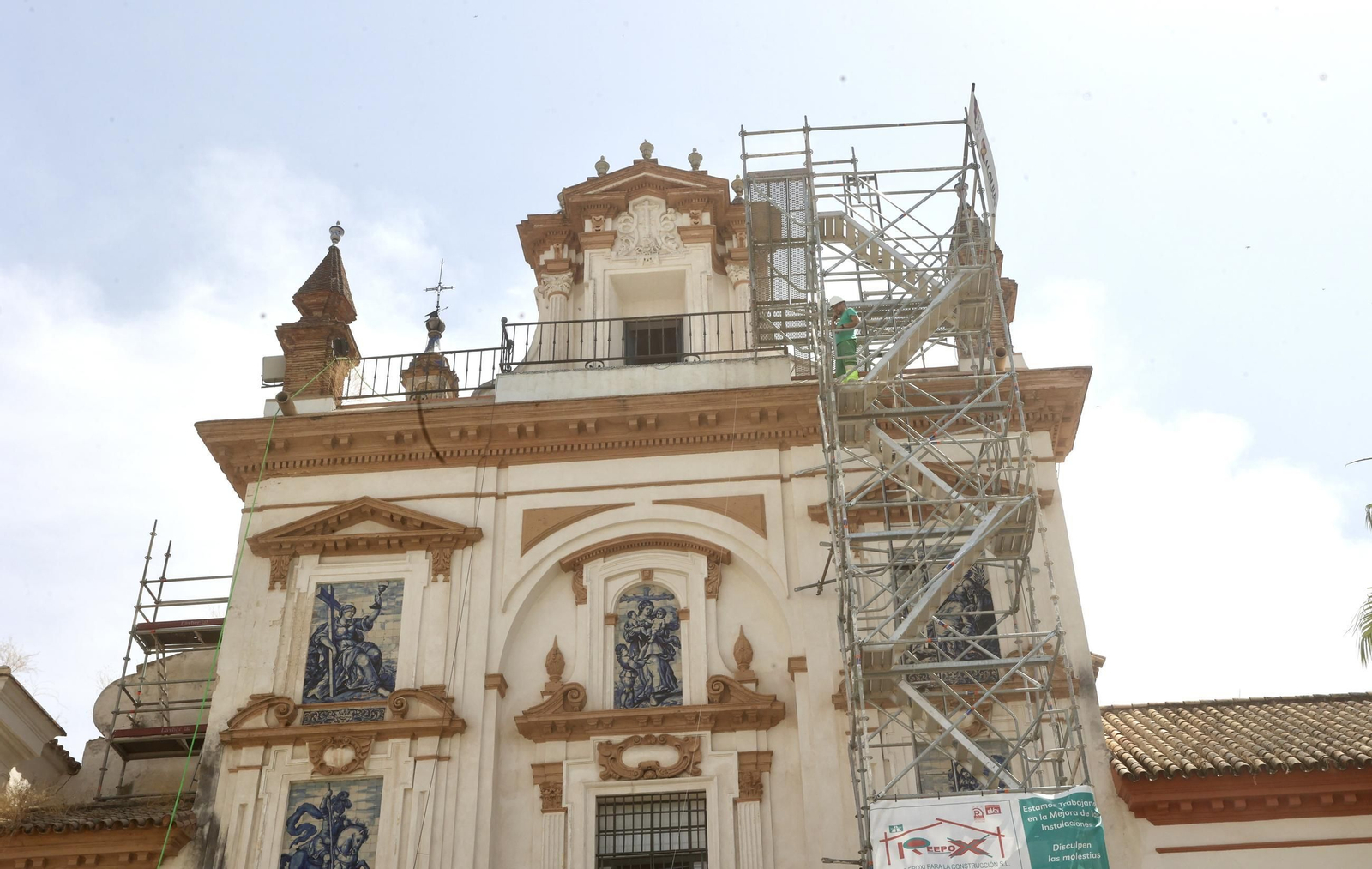 Obras en la Iglesia de La Caridad