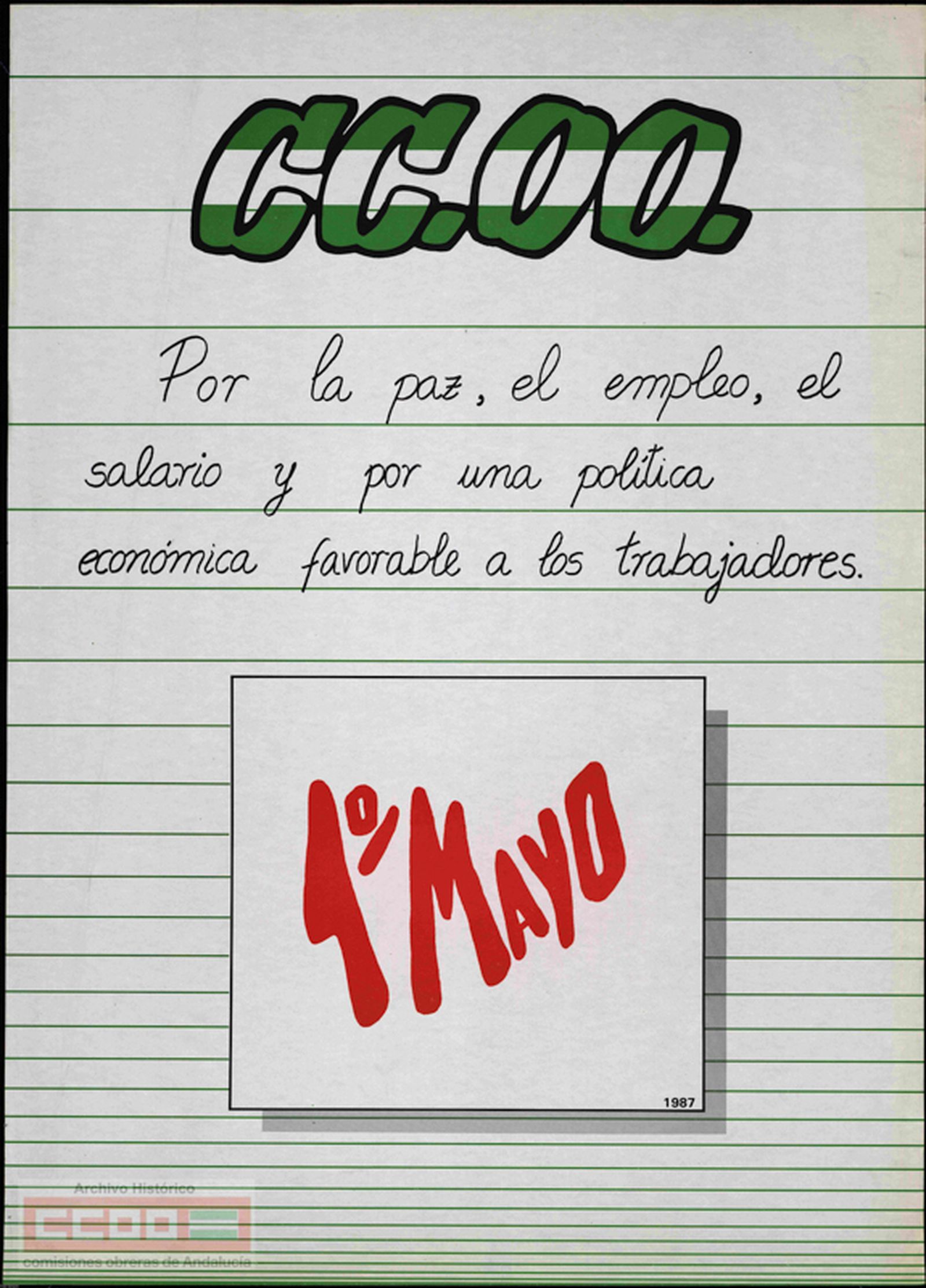 La cartelería del 1 de Mayo en Andalucía