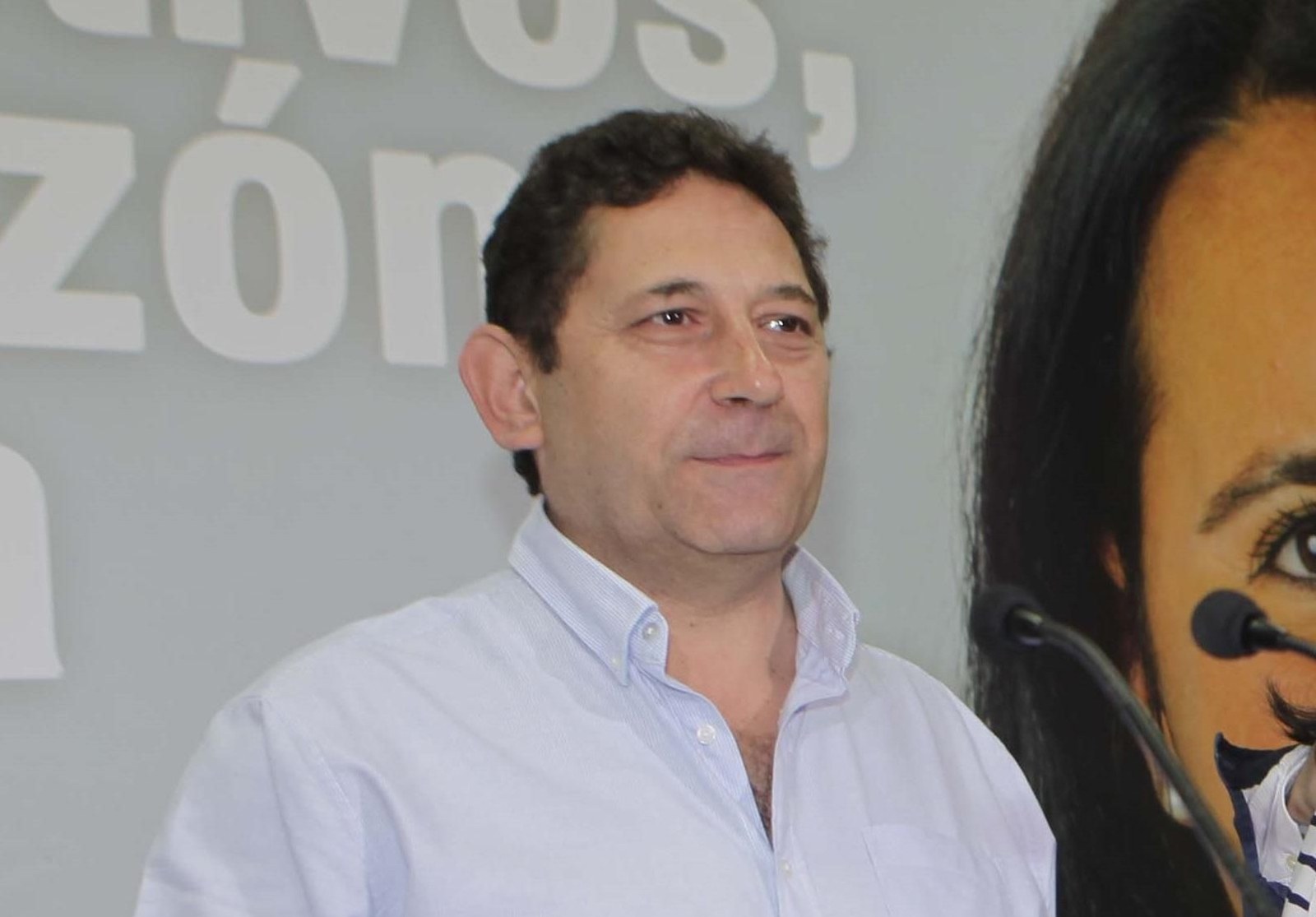 Carlos Mescua, durante un acto del PP de San Roque.