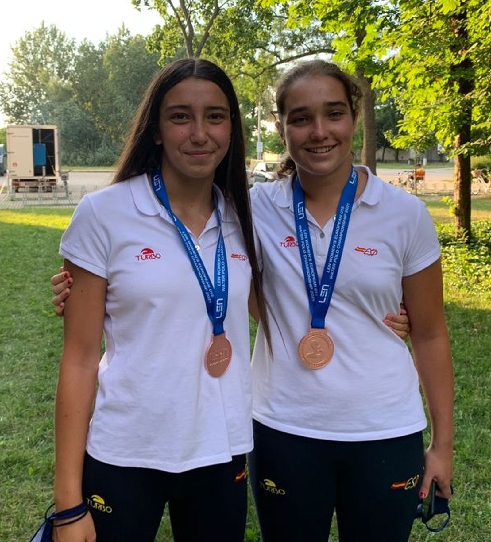 Aroa Sánchez y Reyes, con el bronce europeo.