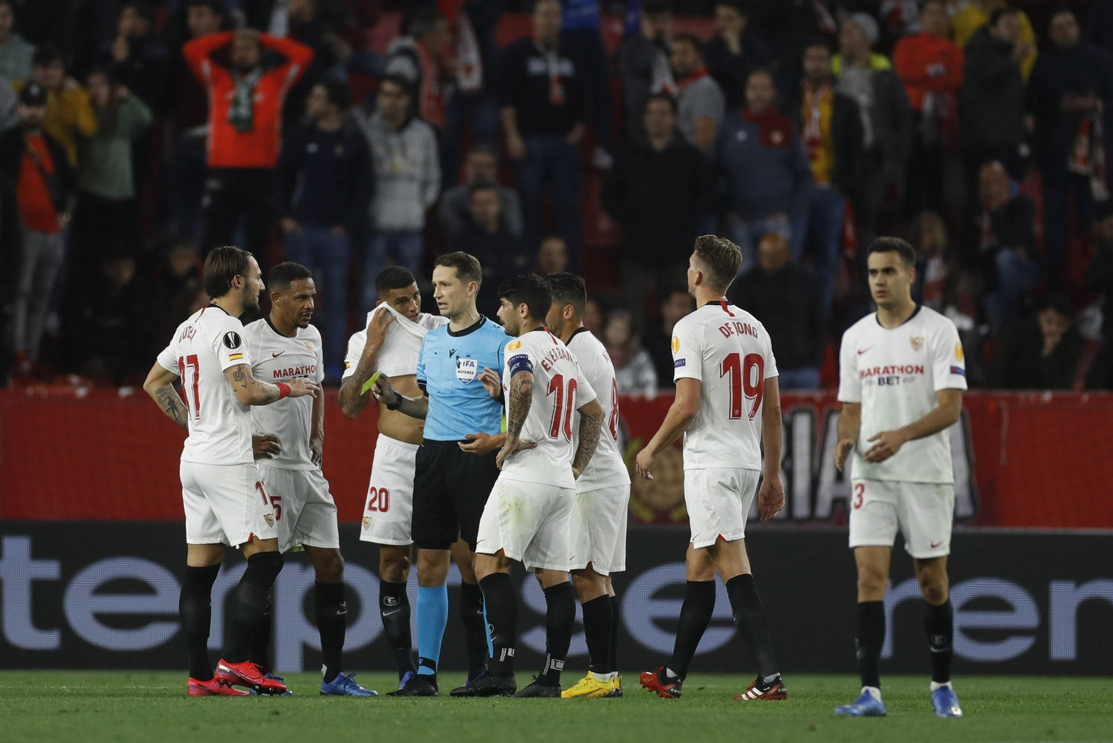 Las imágenes del Sevilla FC- CFR Cluj