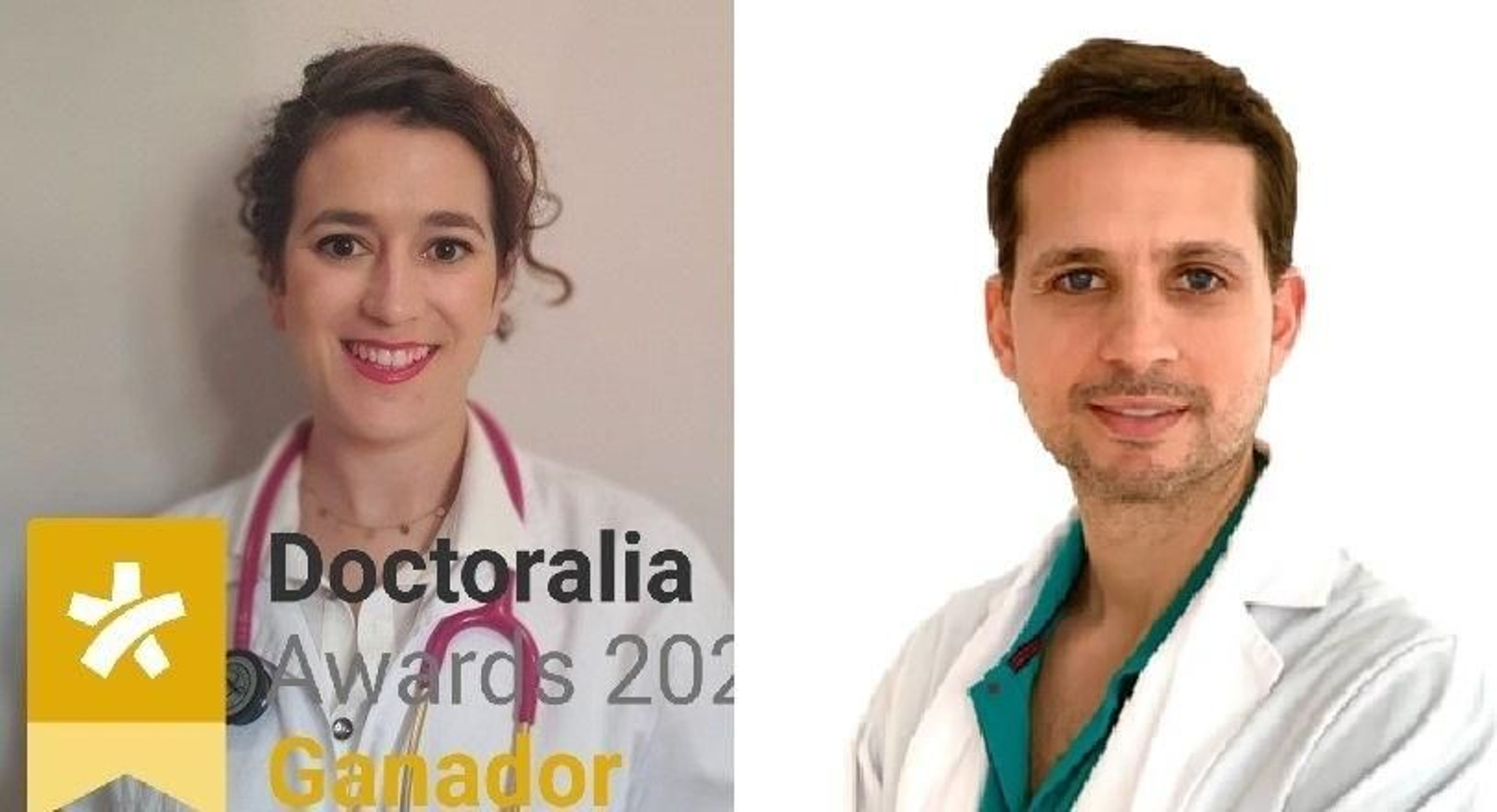 La alergóloga Isabel Fernández y el cardiólogo Antonio Arrebola.