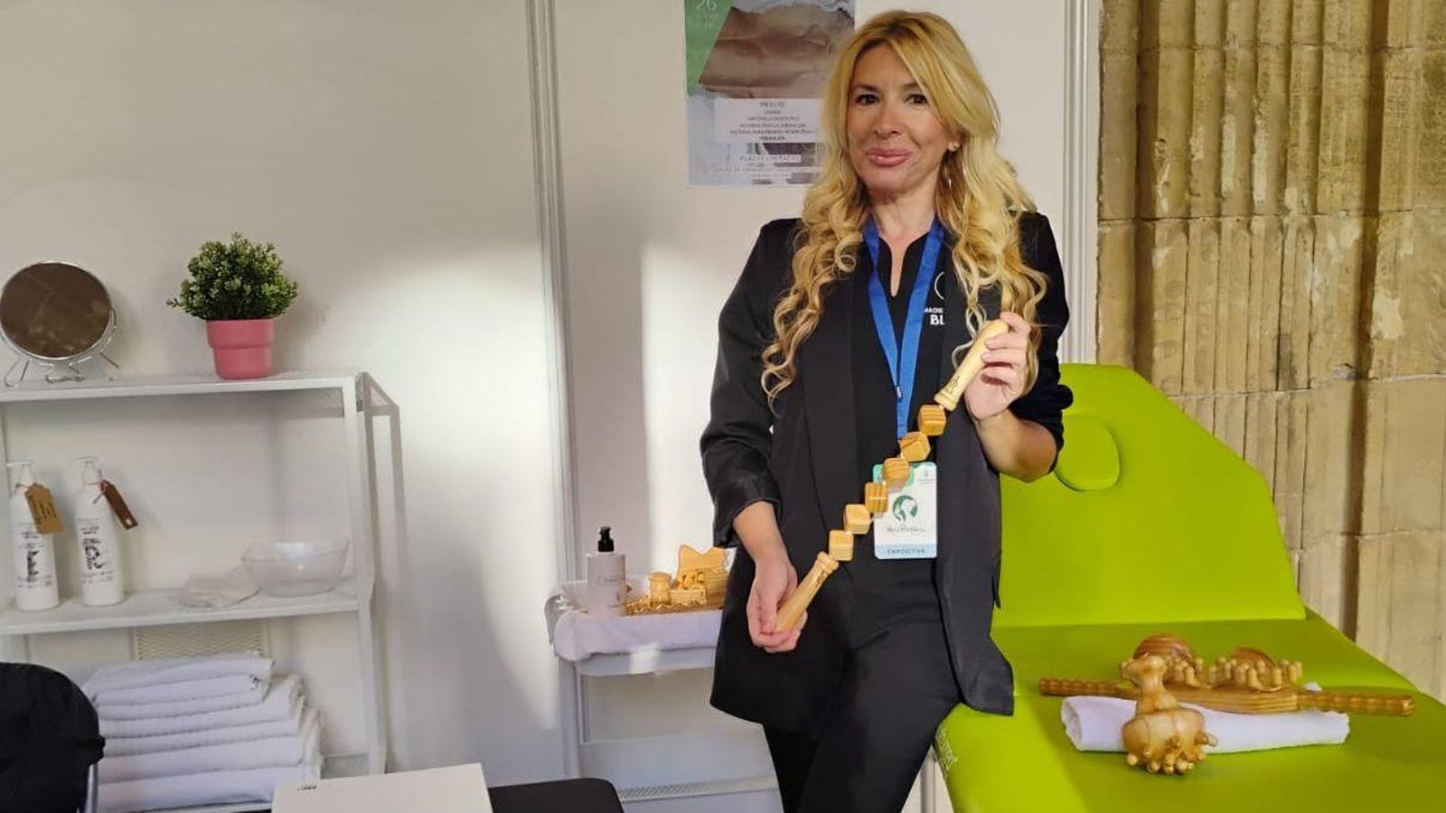 Noelia Vega durante la Feria de Economía Local de Jerez