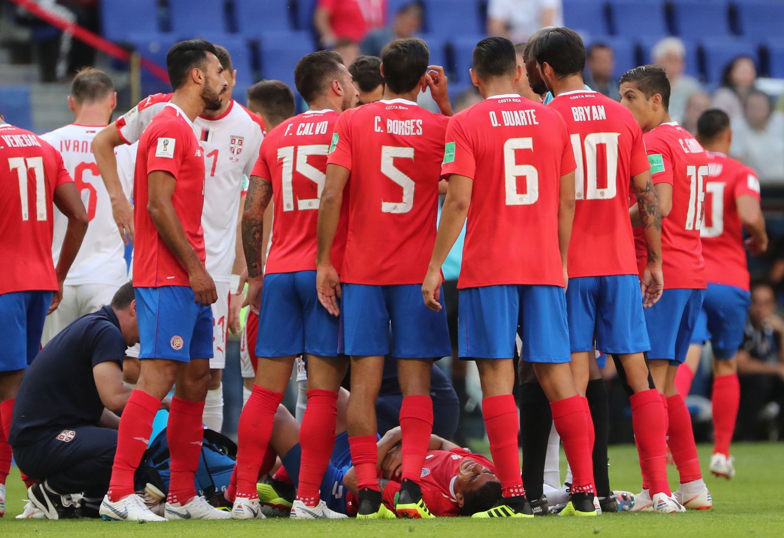 Las imágenes del Costa Rica-Serbia