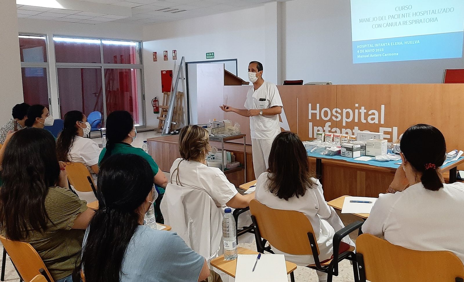 El Hospital Infanta Elena forma a sus profesionales de enfermería en el cuidado de pacientes con cánula respiratoria