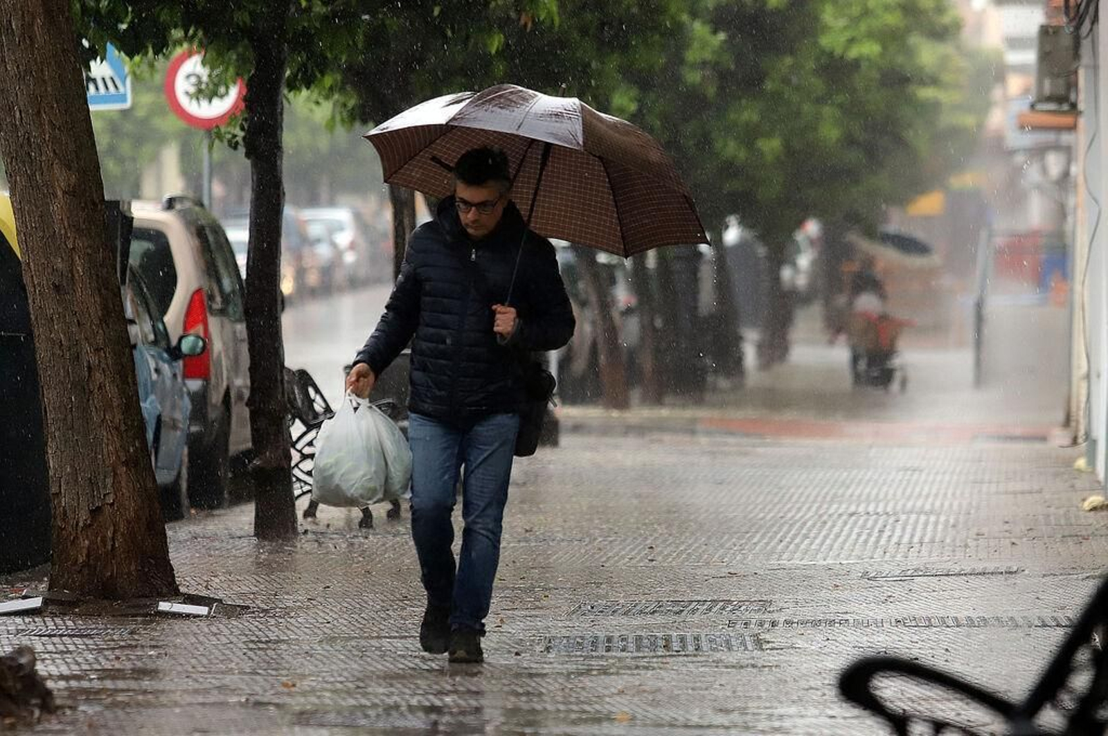 Lluvia en Huelva.
