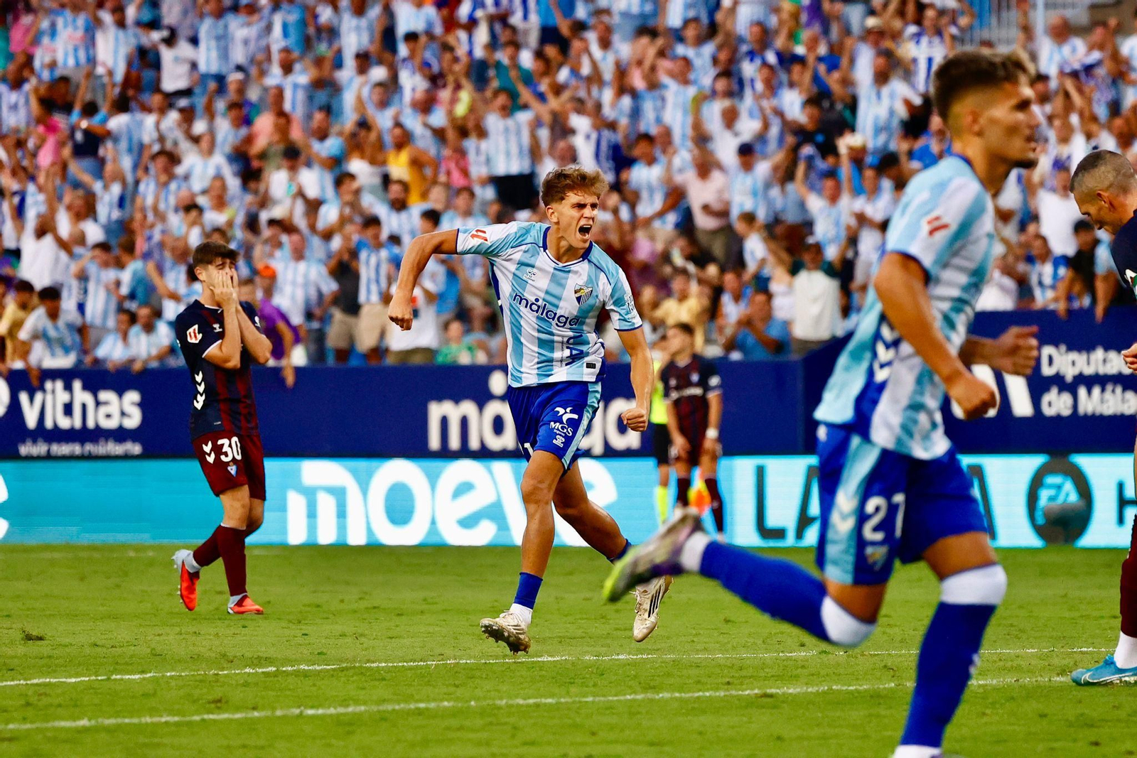 Niño celebra su gol al Eibar.