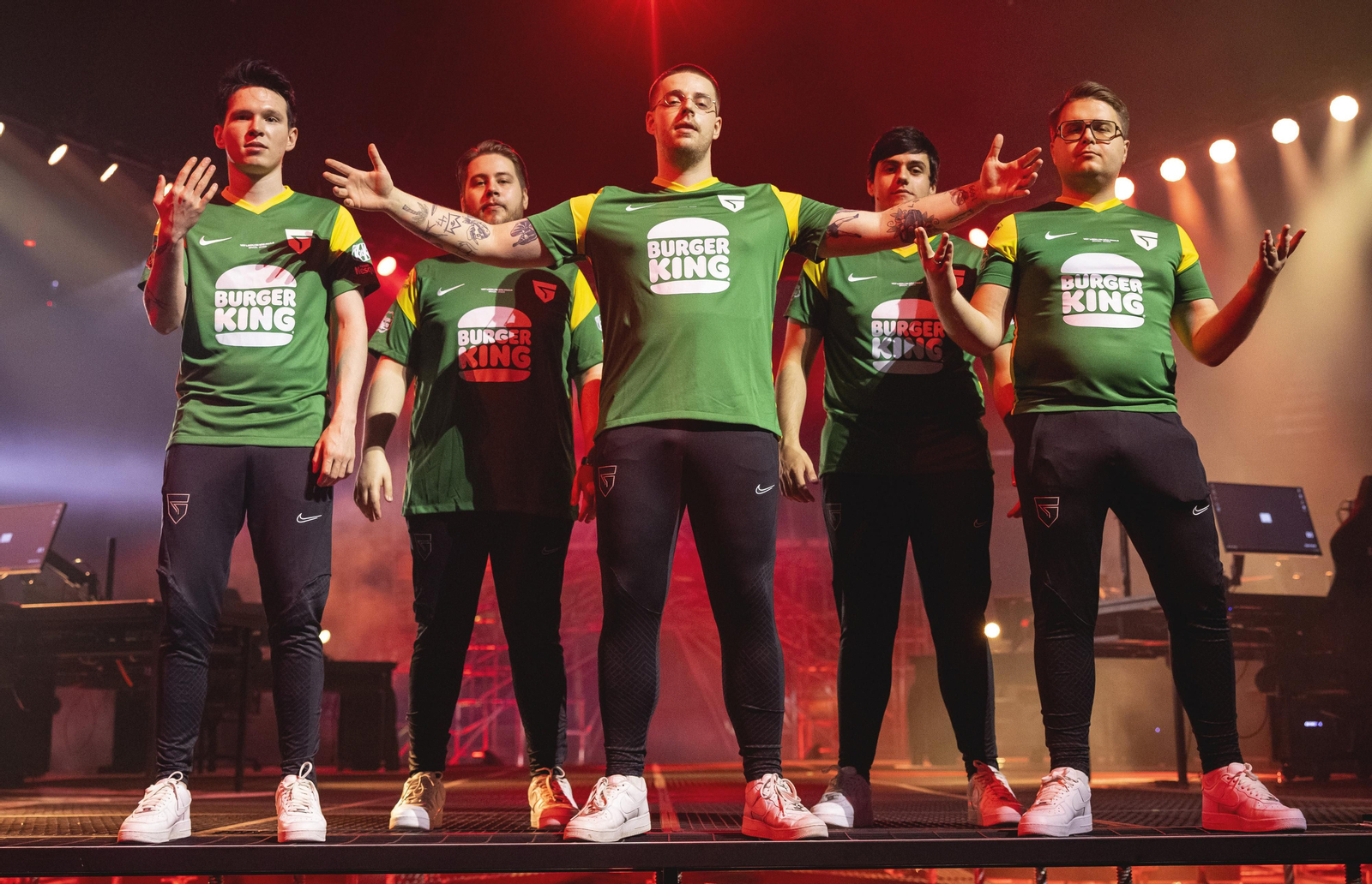 Giants, antes de competir.