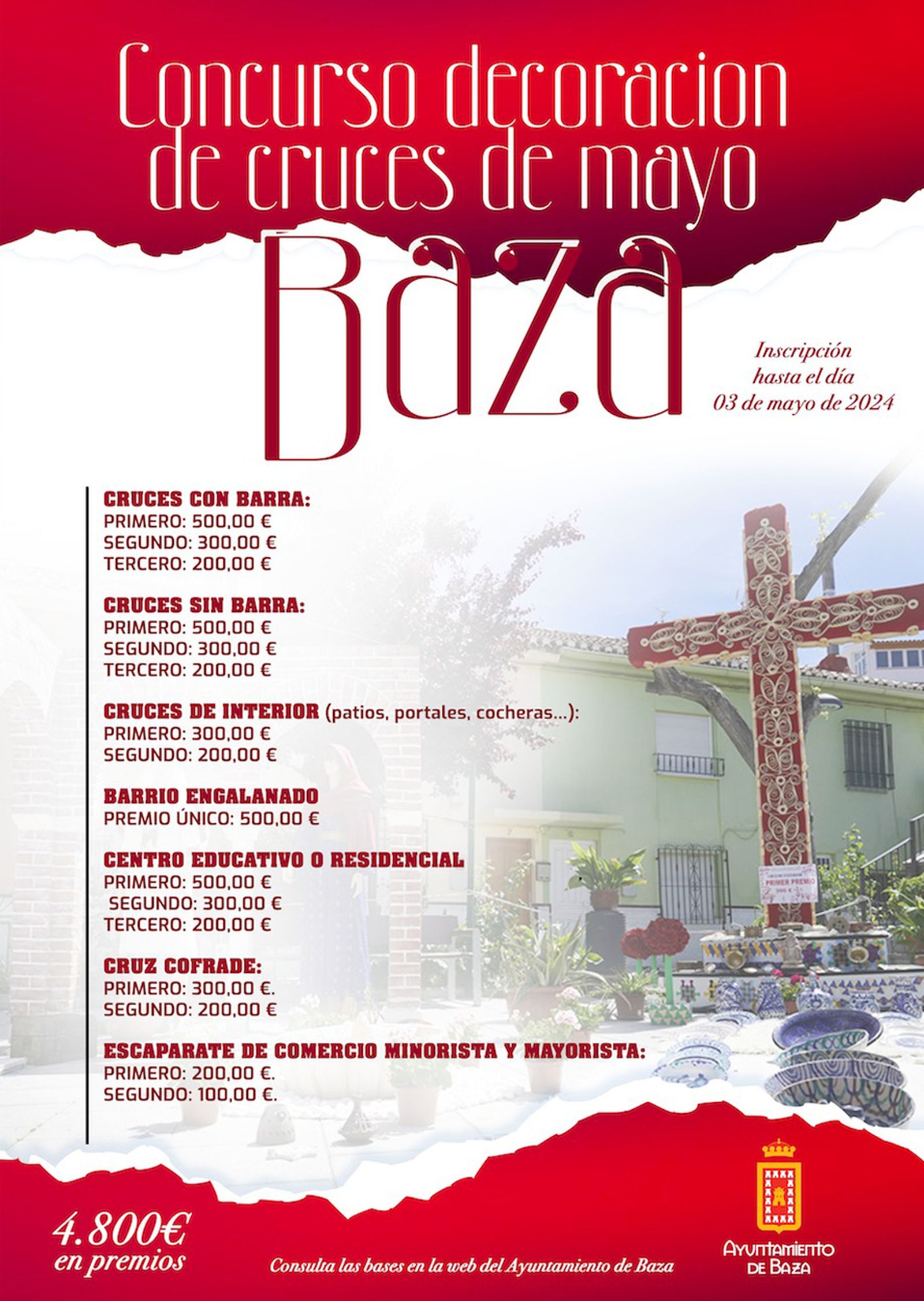 Cartel del Concurso de Cruces 2024 en Baza