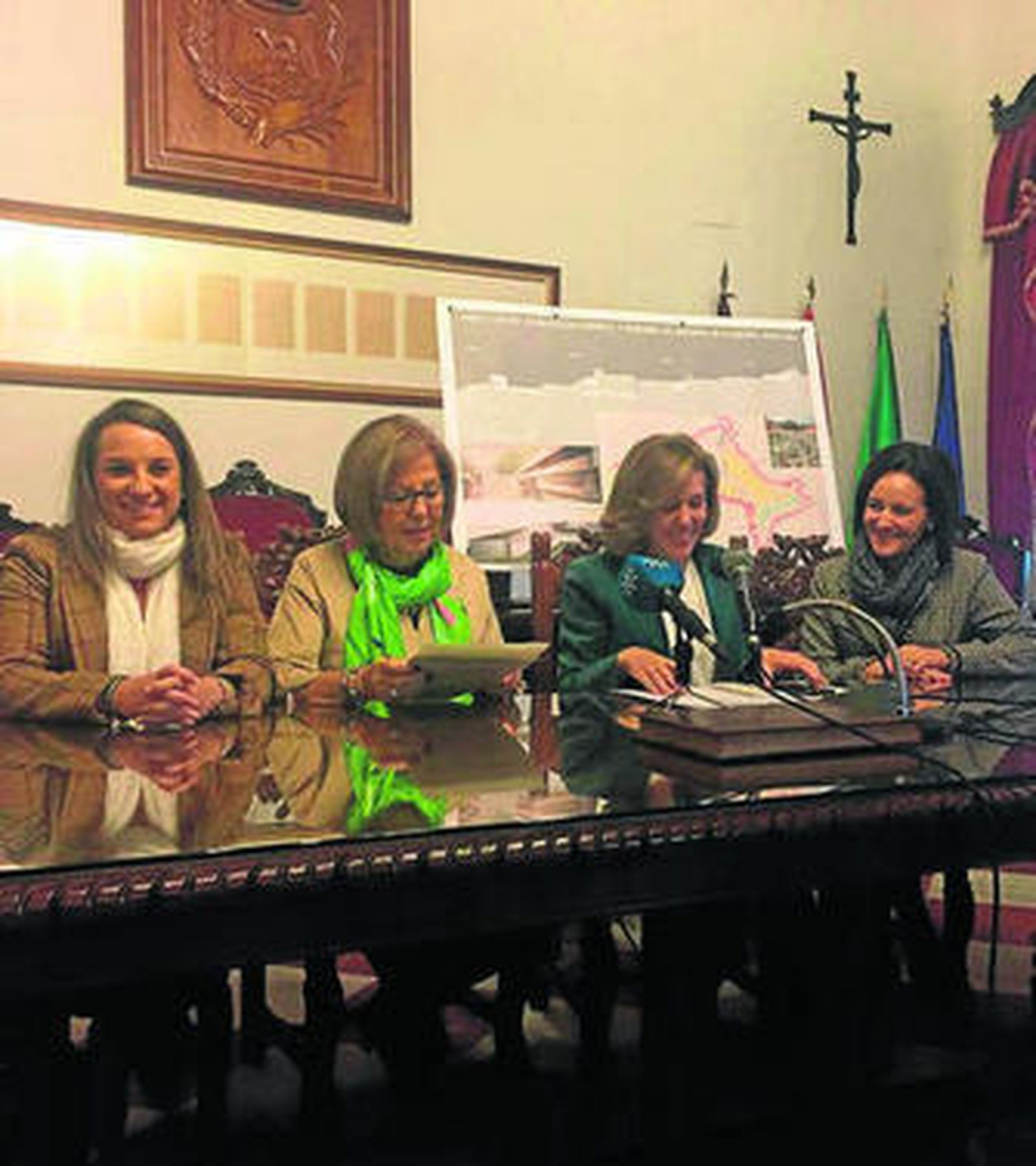 Esther Ruiz, Adelaida de la Calle, Ana María Romero y Rafaela Crespín.