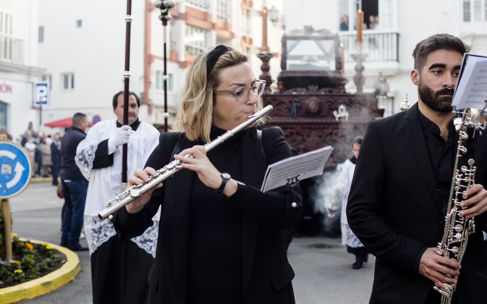 Las imágenes de la cofradía de la soledad en la Semana Santa de Chiclana 2022
