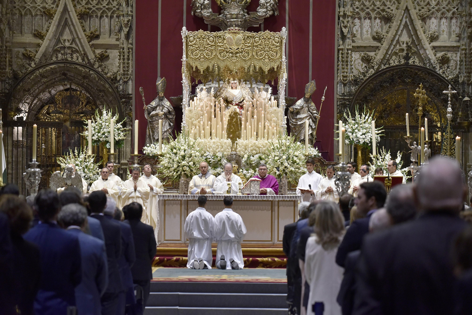Las imágenes de la misa de acción de gracias