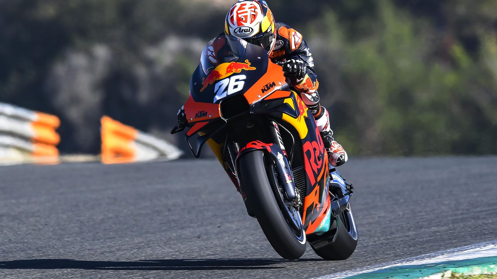 Dani Pedrosa, rodando en el Circuito de Jerez.