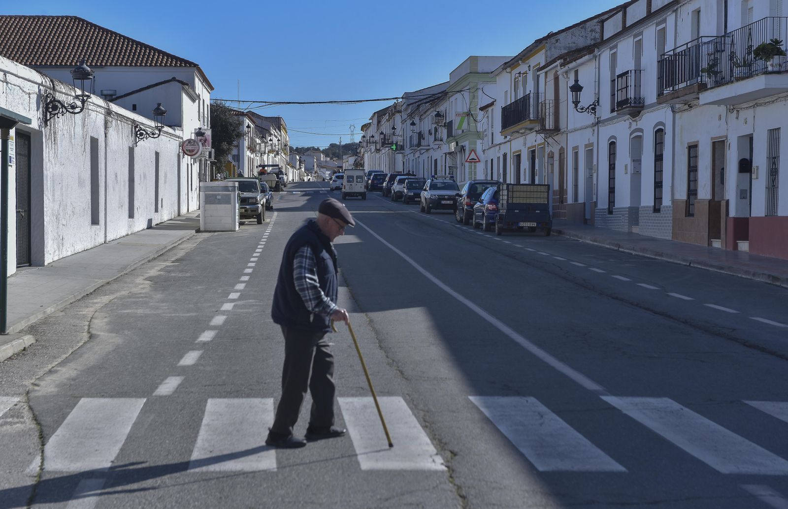 Una de las principales calles de El Real de la Jara, en una imagen de archivo.