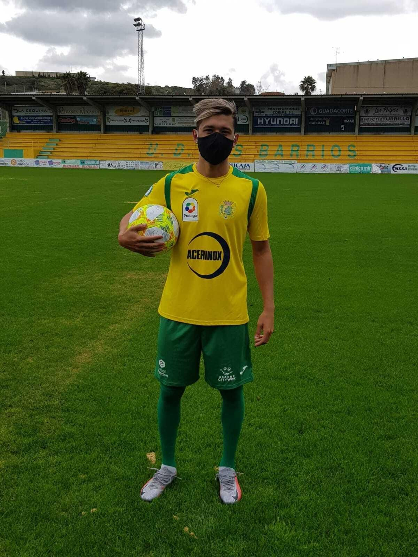 El argentino Luca Zárate, en el San Rafael.