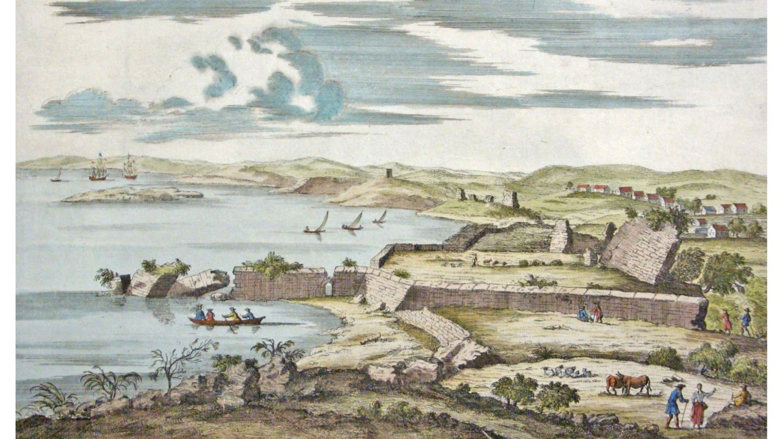 Ruinas de Algeciras y la Bahía.