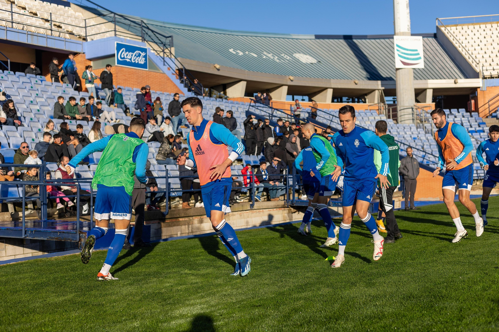 Entrenamiento del Recreativo en el Nuevo Colombino.