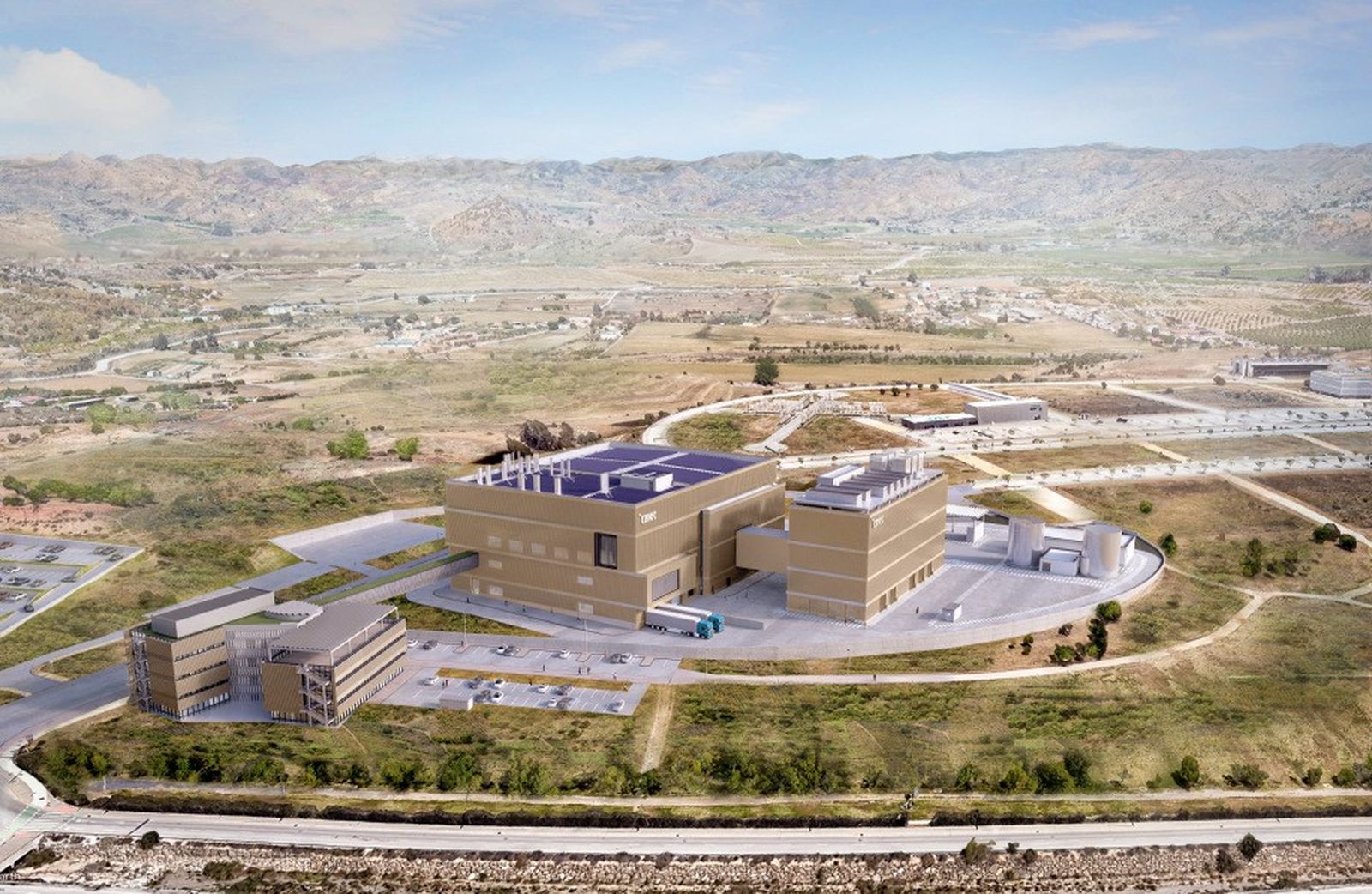 Maqueta de la futura sede del IMEC en el Málga TechPark