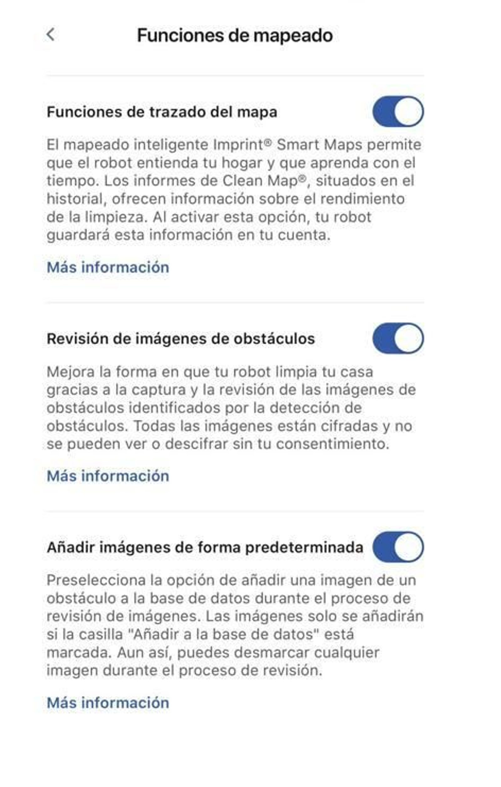 Aplicación de iRobot para la Roomba j7+