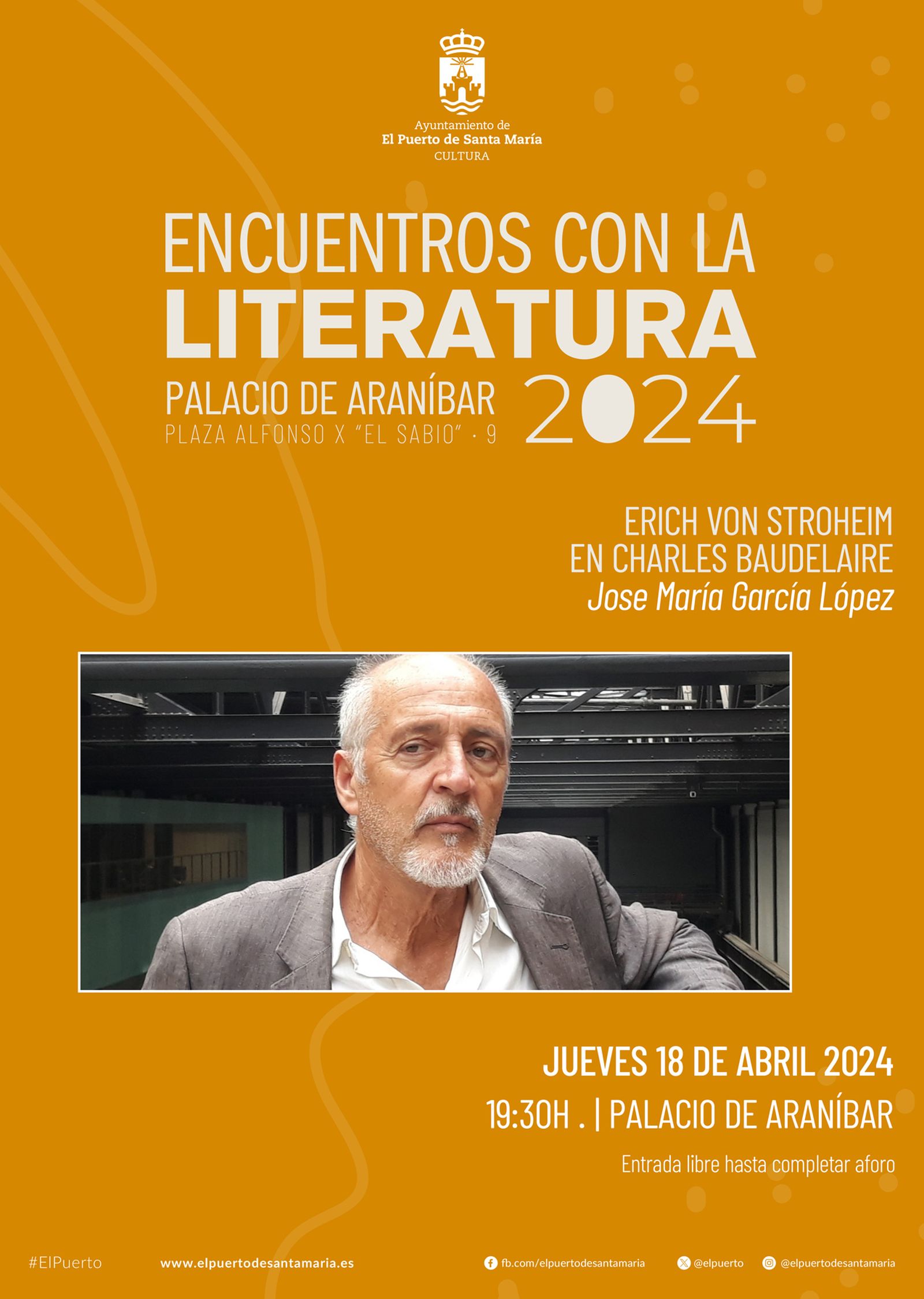 El cartel anunciador del encuentro.