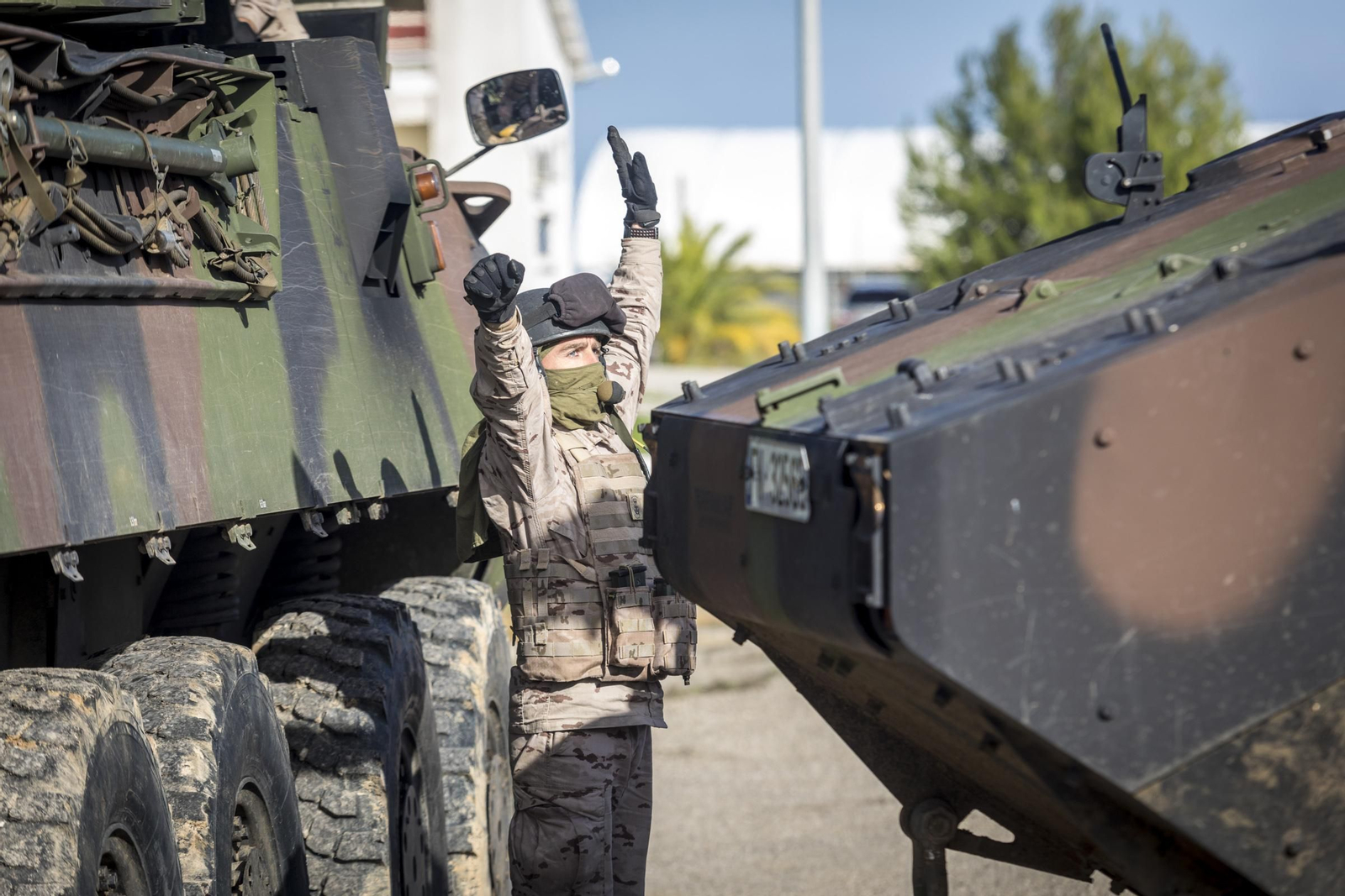 Adiestramiento de Infantería de Marina durante el ejercicio FTX-FIM 18 en la base de Rota