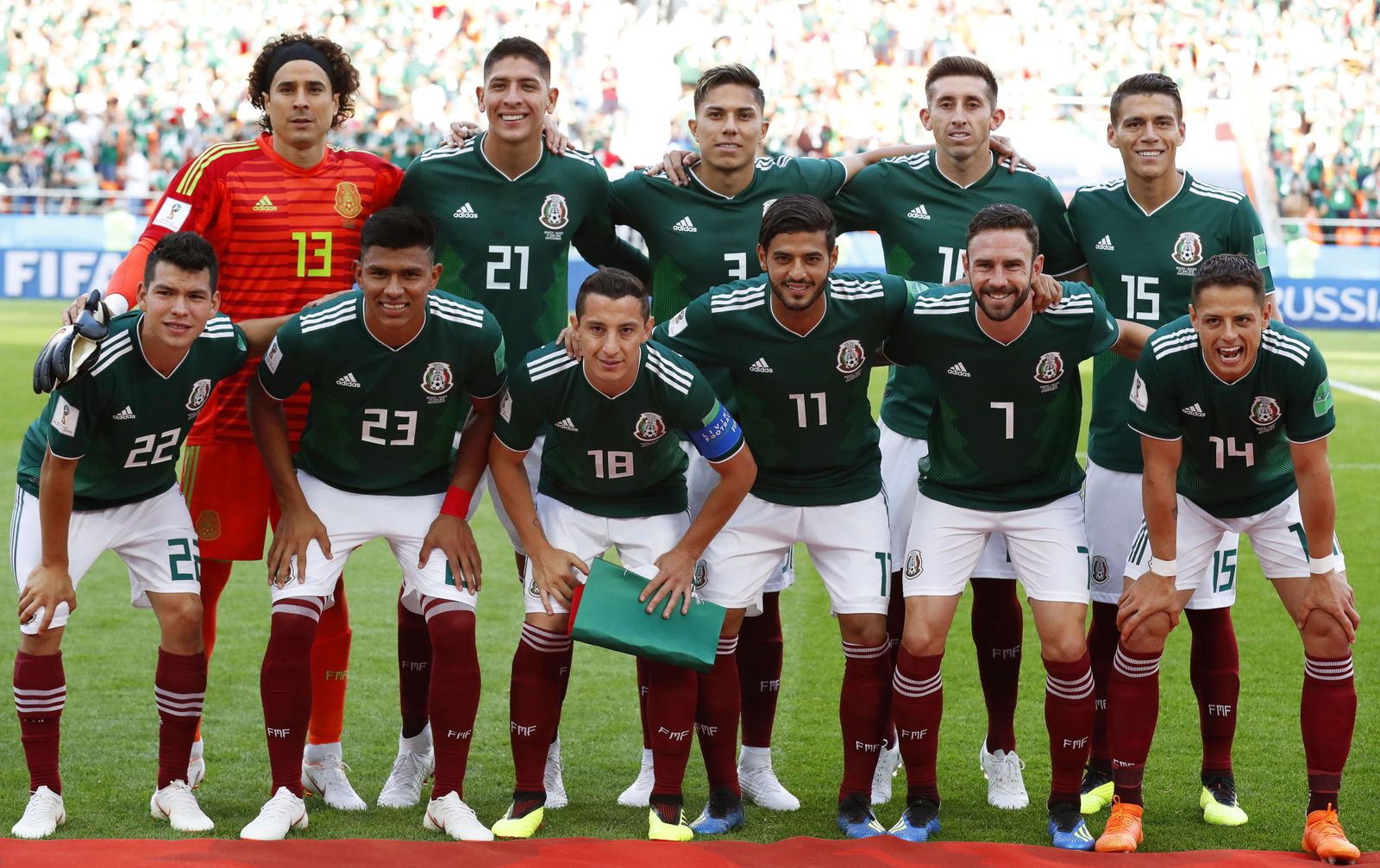 Las imágenes del México-Suecia