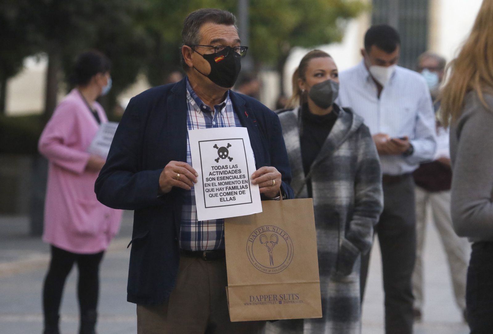 La manifestación de los comerciantes del Centro de Córdoba en fotografías